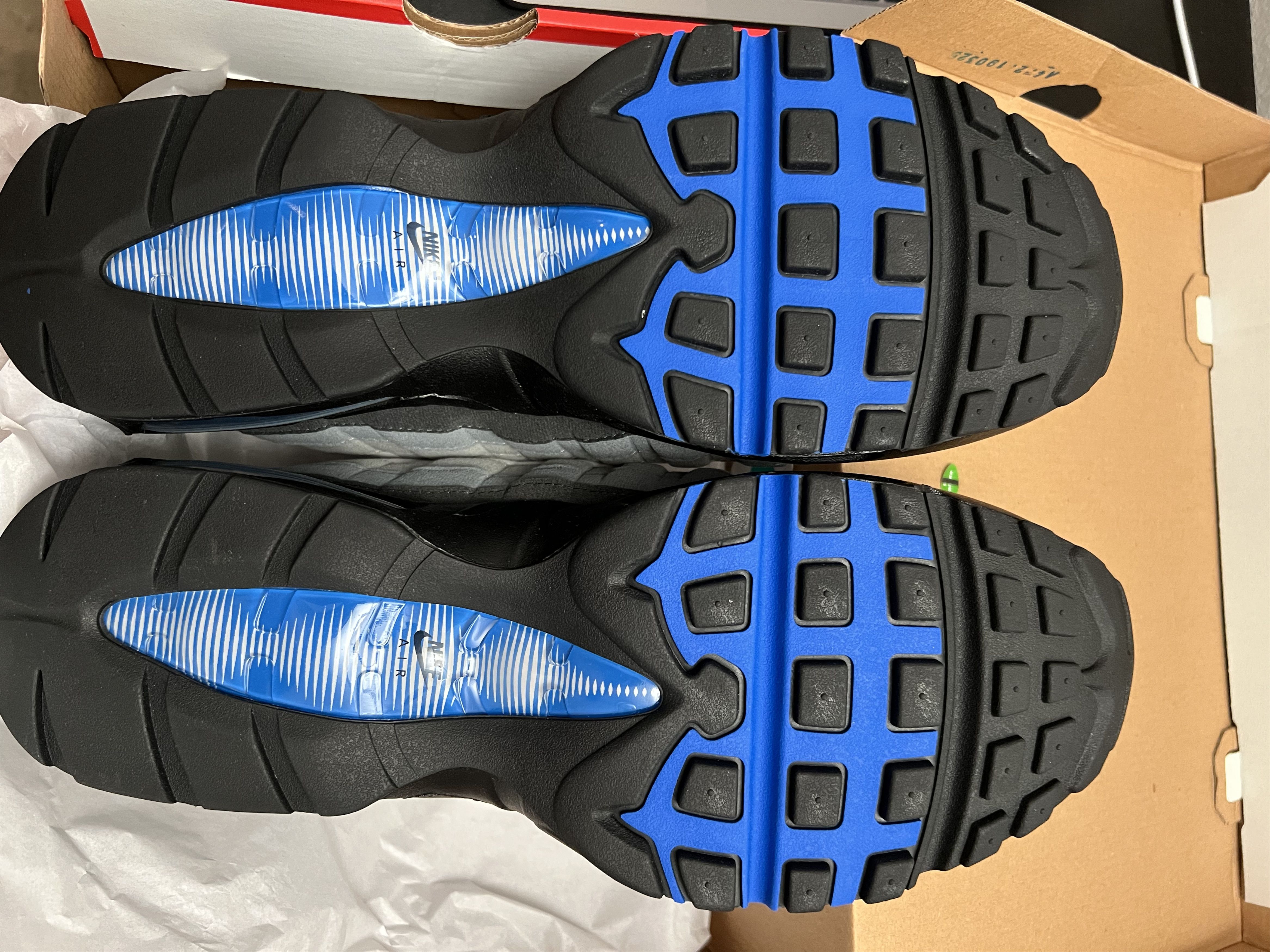 Nike Nike Air Max 95 OG Big Bubble Blue Spark Size US 12.5 / EU 45-46 - 4 Thumbnail