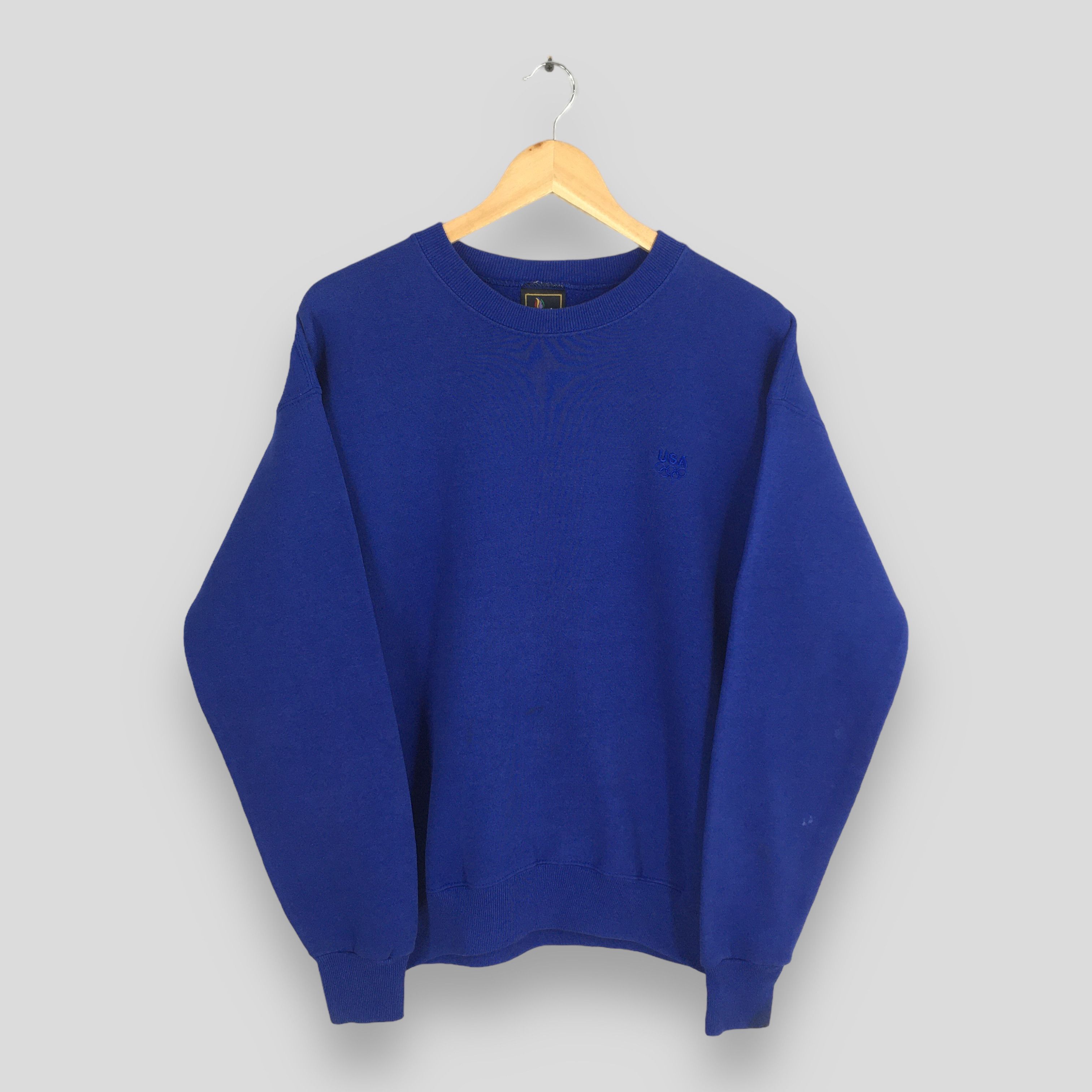 USA Olympics Vintage 90s Olympics Summer Games Blue Sweatshirt Medium Size US M / EU 48-50 / 2 - 1 Thumbnail