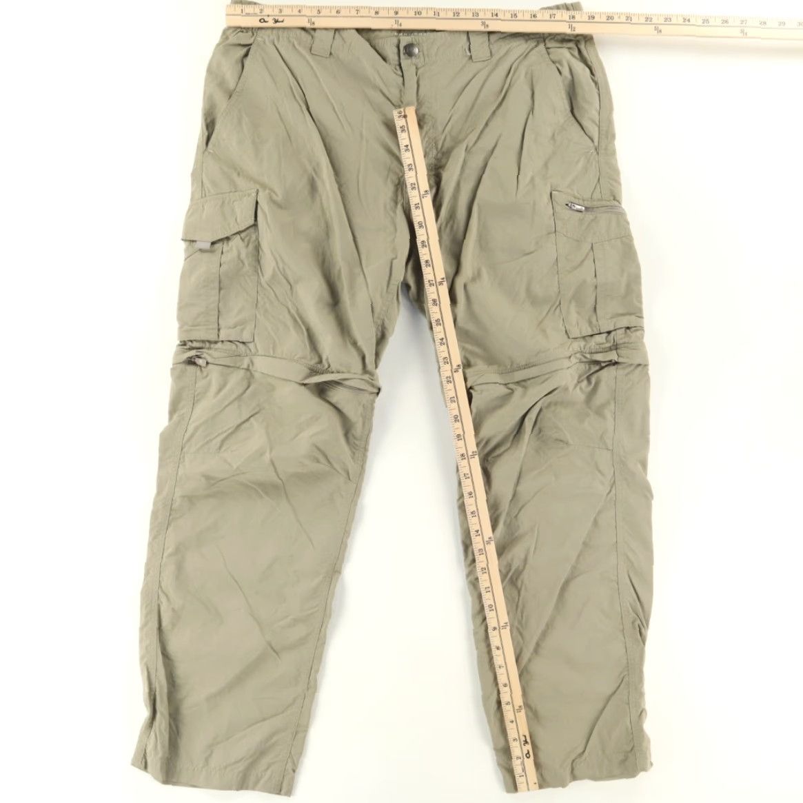 Vintage Columbia PFG Convert Nylon Shell Cargo Pants Khaki Men's 40 Size US 40 / EU 56 - 3 Thumbnail