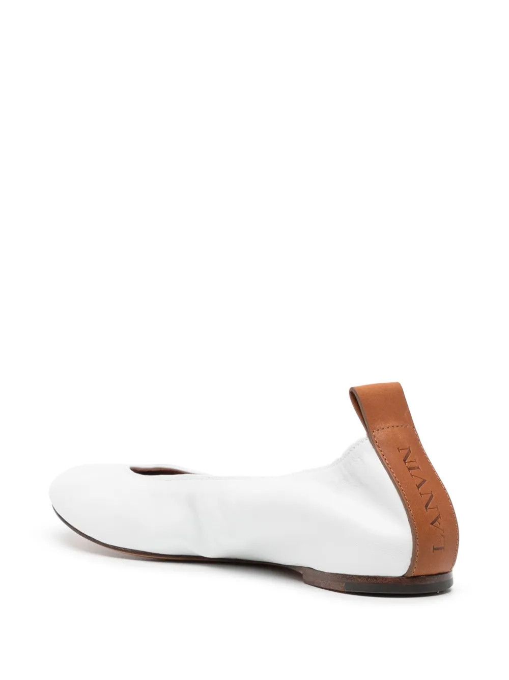 Lanvin o1y0326 Ballet Flats in White Size US 7 / IT 37 - 3 Thumbnail