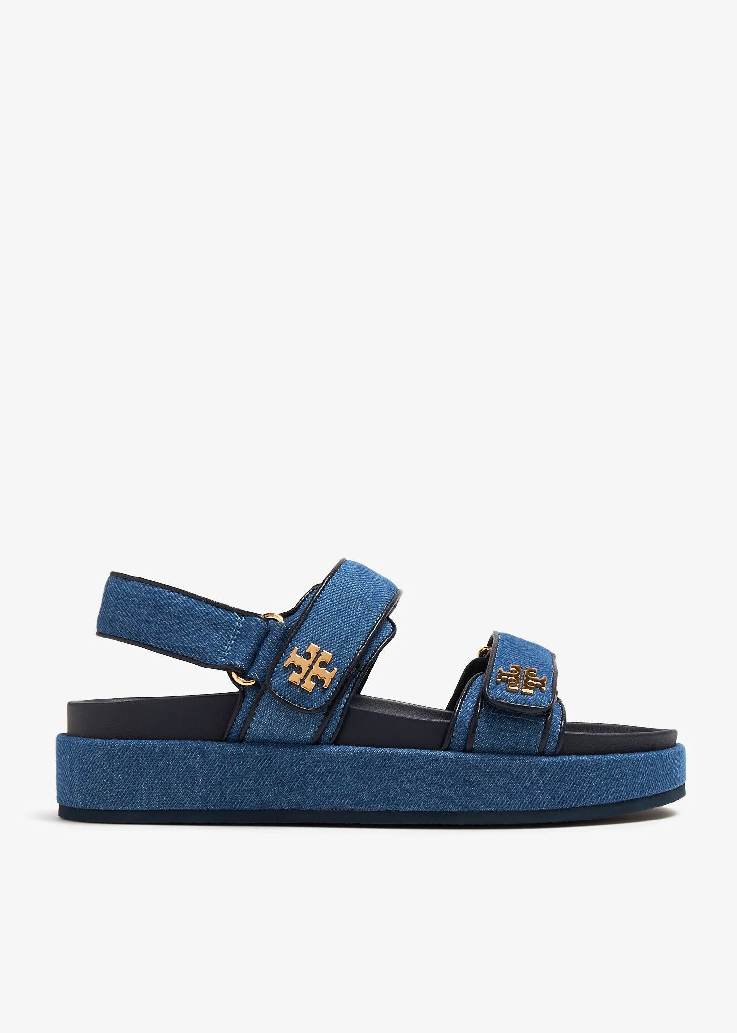 Tory Burch o1s22i1n1024 Denim Kira Sport Sandals in Blue Size US 6 / IT 36 - 1 Thumbnail