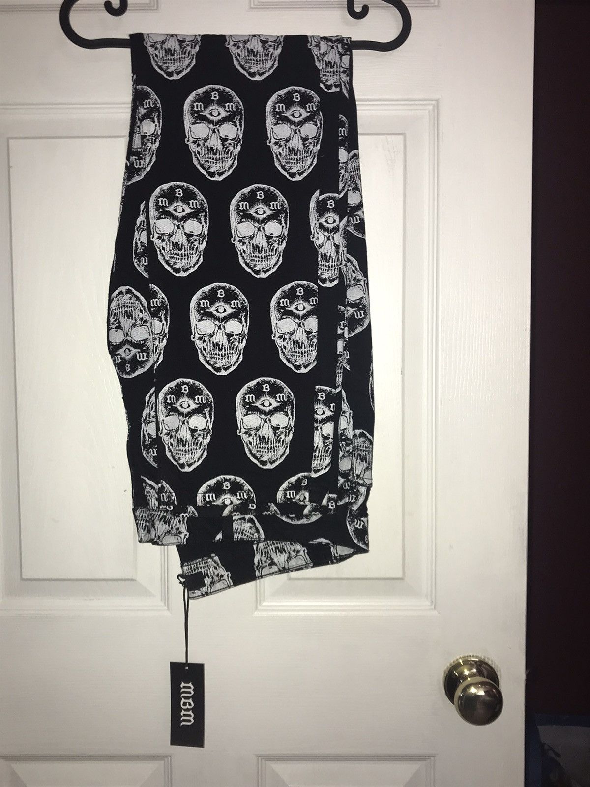 Marcos Alvarado Skull Third-Eye Denim Pants Size US 34 / EU 50 - 1 Thumbnail