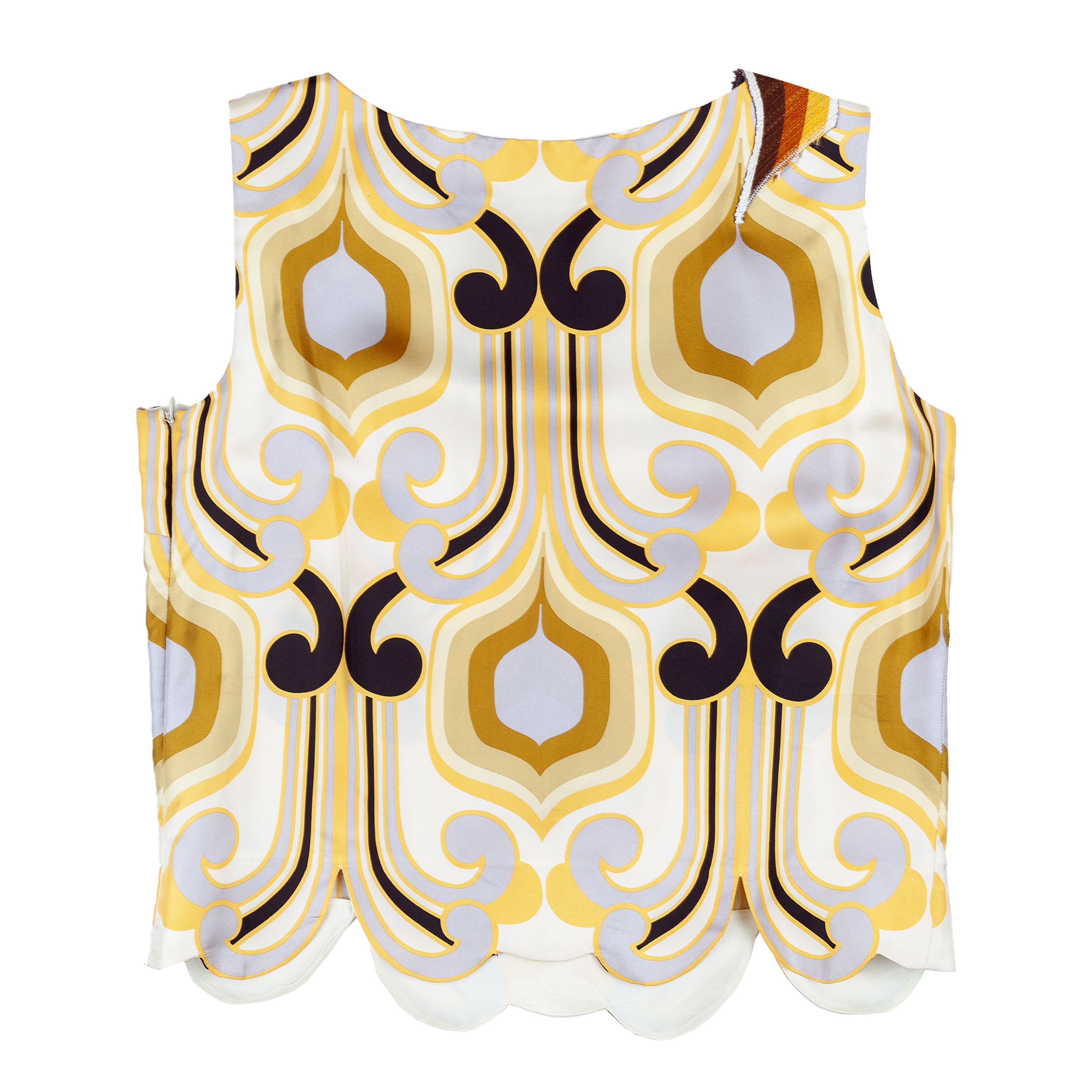 Miu Miu MIU MIU S/S 2005 Babydoll Silk Top (L) Size L / US 10 / IT 46 - 2 Thumbnail