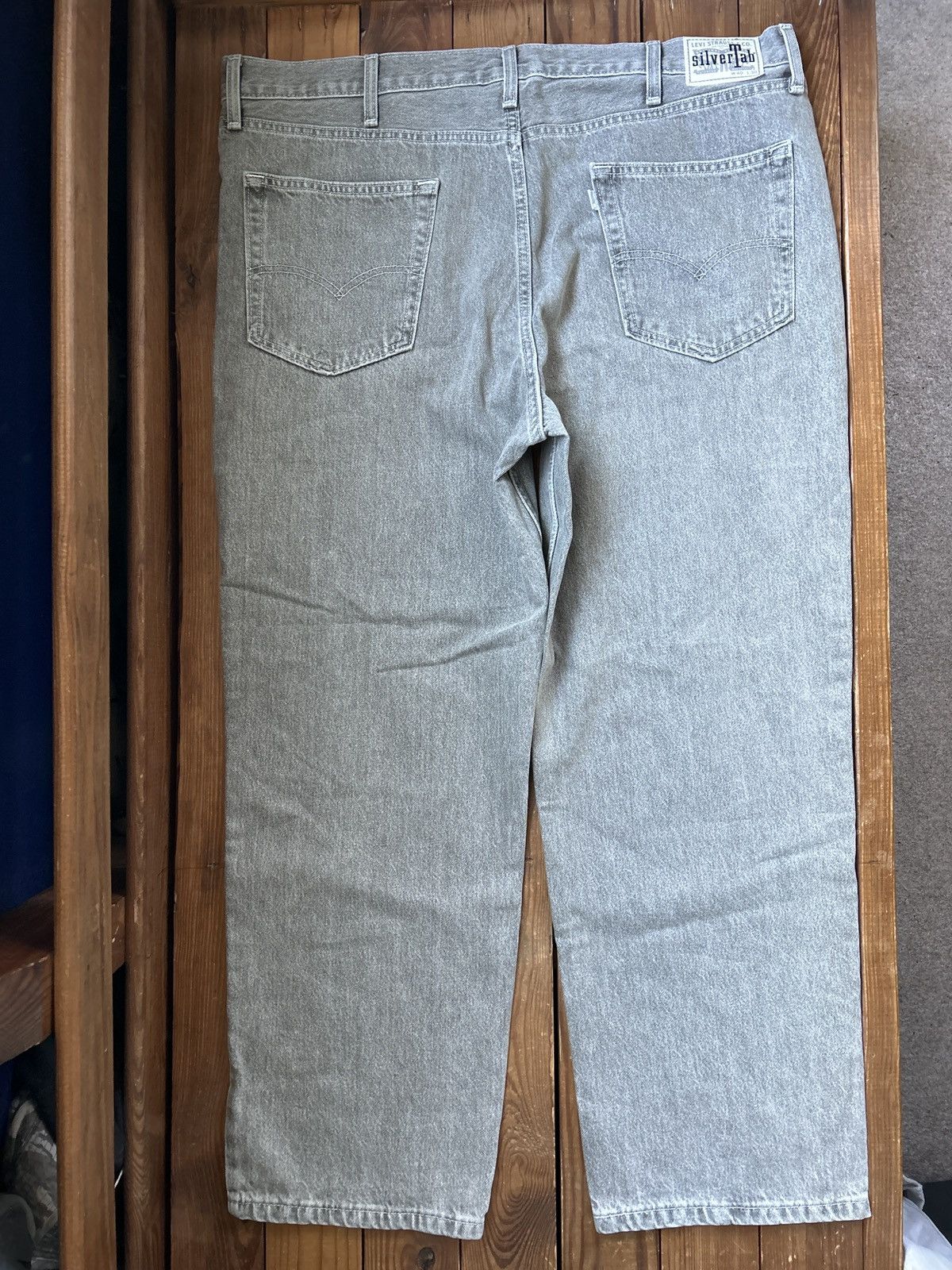 Levi's × Vintage Vintage Levi’s Silver Tab Loose Baggy Grey Denim Jeans Size US 40 / EU 56 - 4 Thumbnail