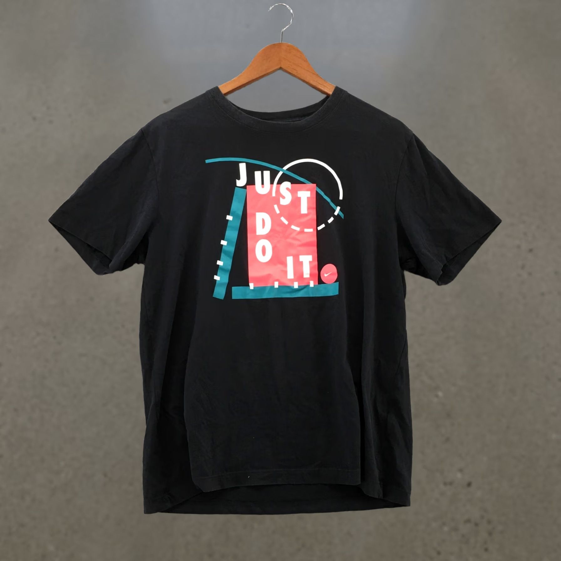 Nike Nike Just Do It Tee Tshirt Mens Large Black Cotton Blend Short Sleeve Pullover Size US L / EU 52-54 / 3 - 1 Thumbnail