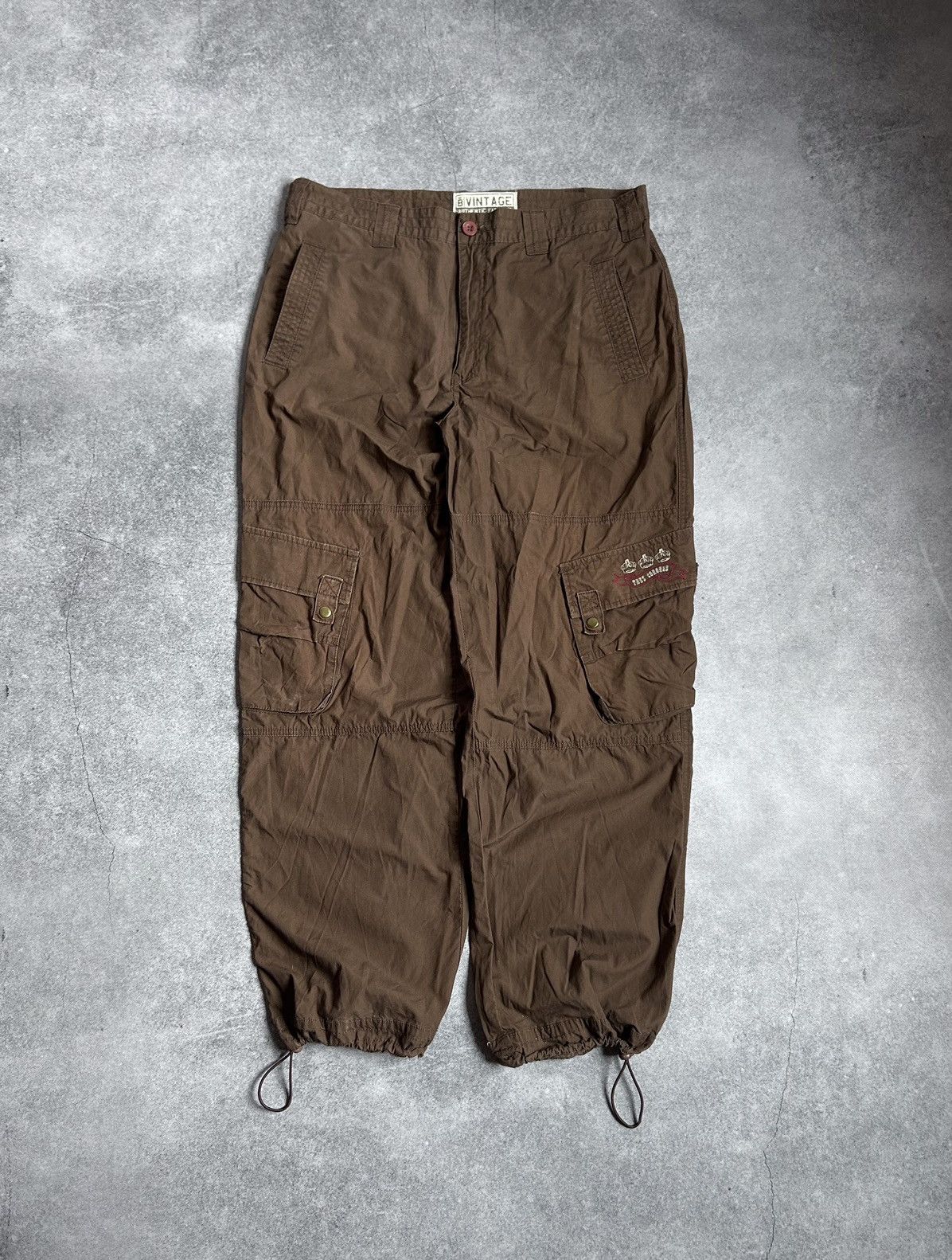 Japanese Brand × Vintage Vintage Three Crowns Japanese brand parachute pants y2k Size US 34 / EU 50 - 1 Thumbnail