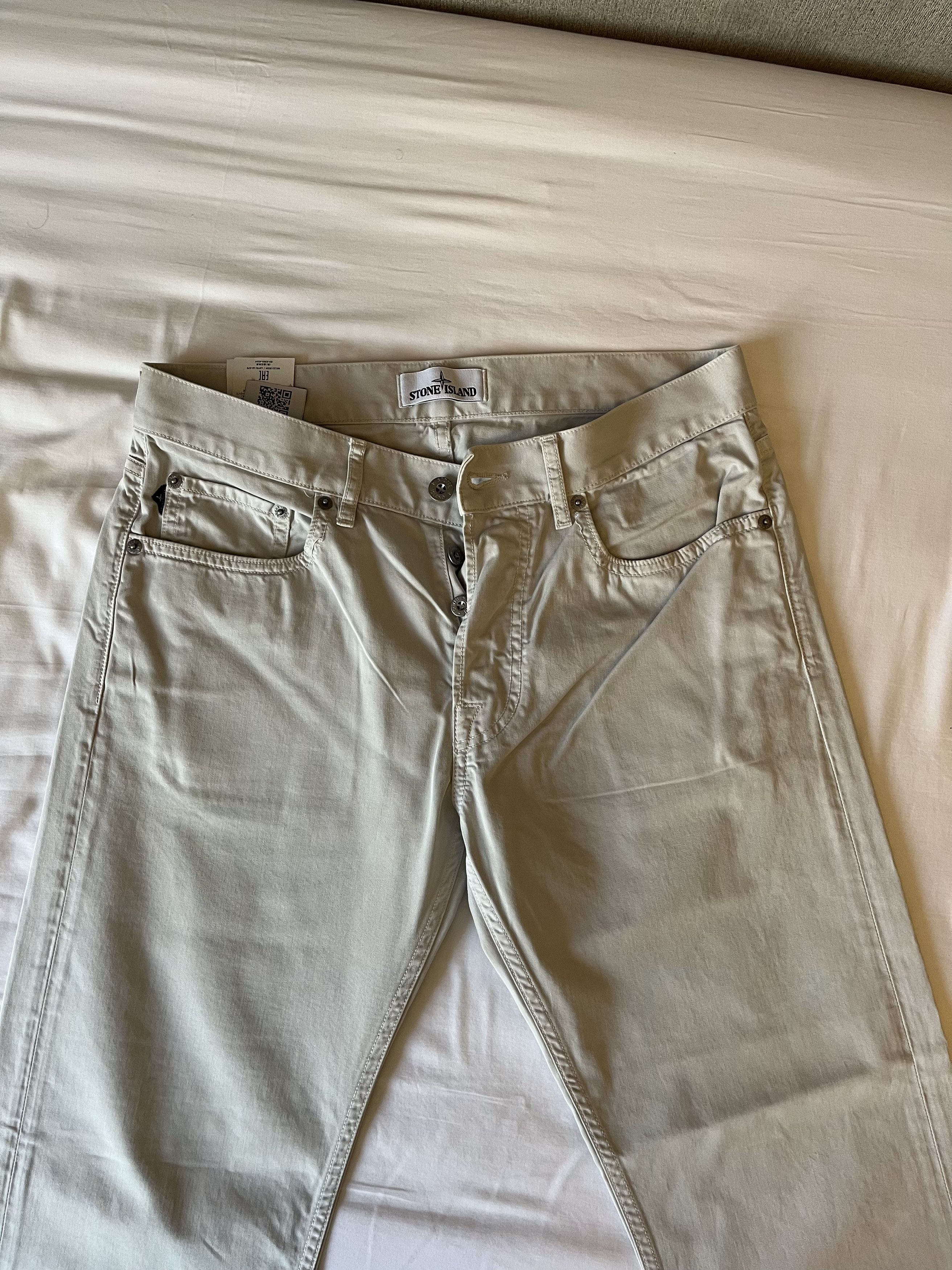 Stone Island Stone Island beige straight cotton pants Size US 30 / EU 46 - 4 Thumbnail