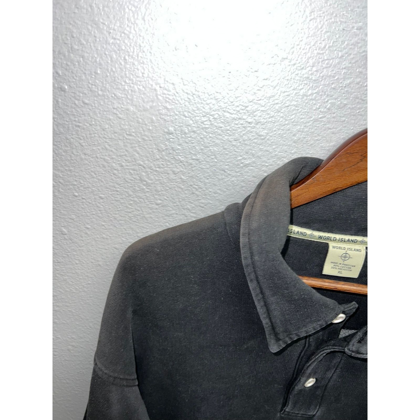 Vintage Vintage World Island 1/4 Button Down Sweatshirt Jacket VTG Size US XL / EU 56 / 4 - 4 Thumbnail
