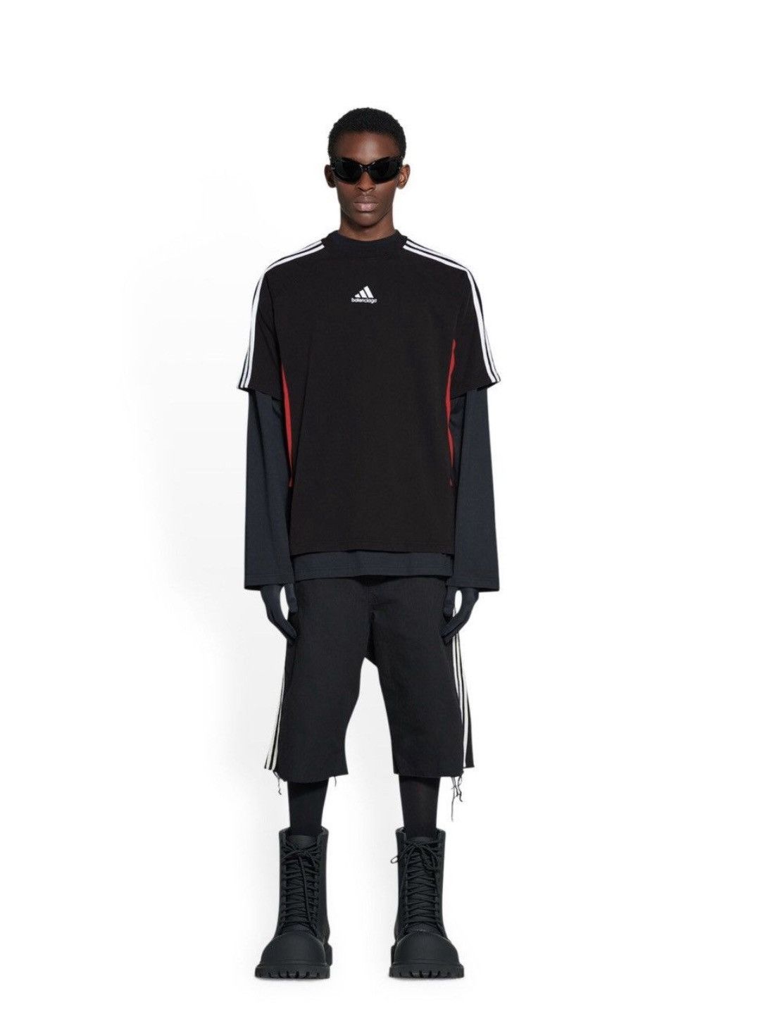 Adidas × Balenciaga Balenciaga x adidas T-Shirt Medium Fit FW22 Size US XL / EU 56 / 4 - 4 Thumbnail