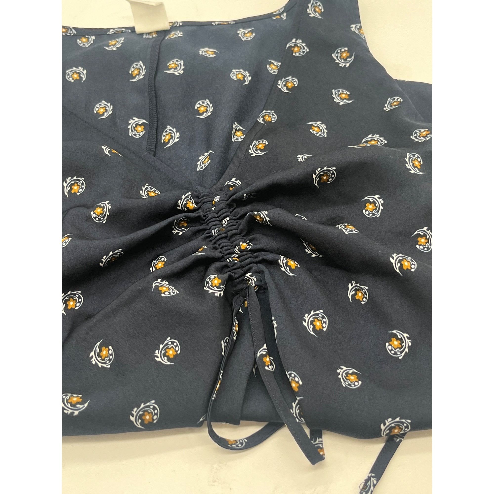 Other Melrose and Market Cinched Front Top In Navy Esme Clip Flora Size M / US 6-8 / IT 42-44 - 10 Thumbnail
