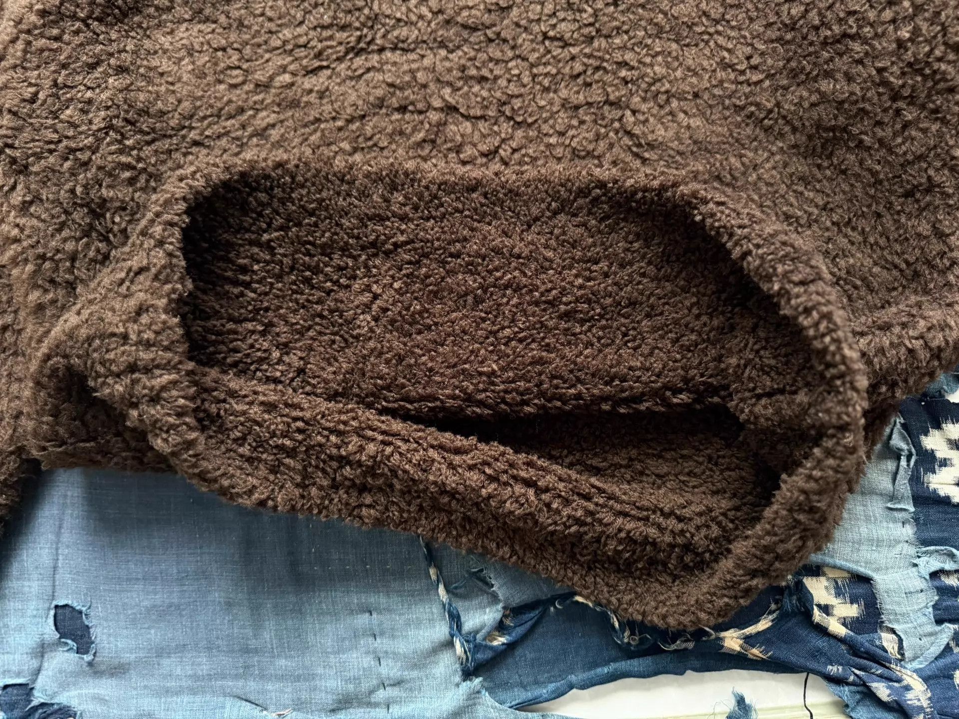 Auralee AURALEE 24AW Boa Knit PO HZ Merino Lamb Fleece Brn 3 Size US L / EU 52-54 / 3 - 8 Thumbnail