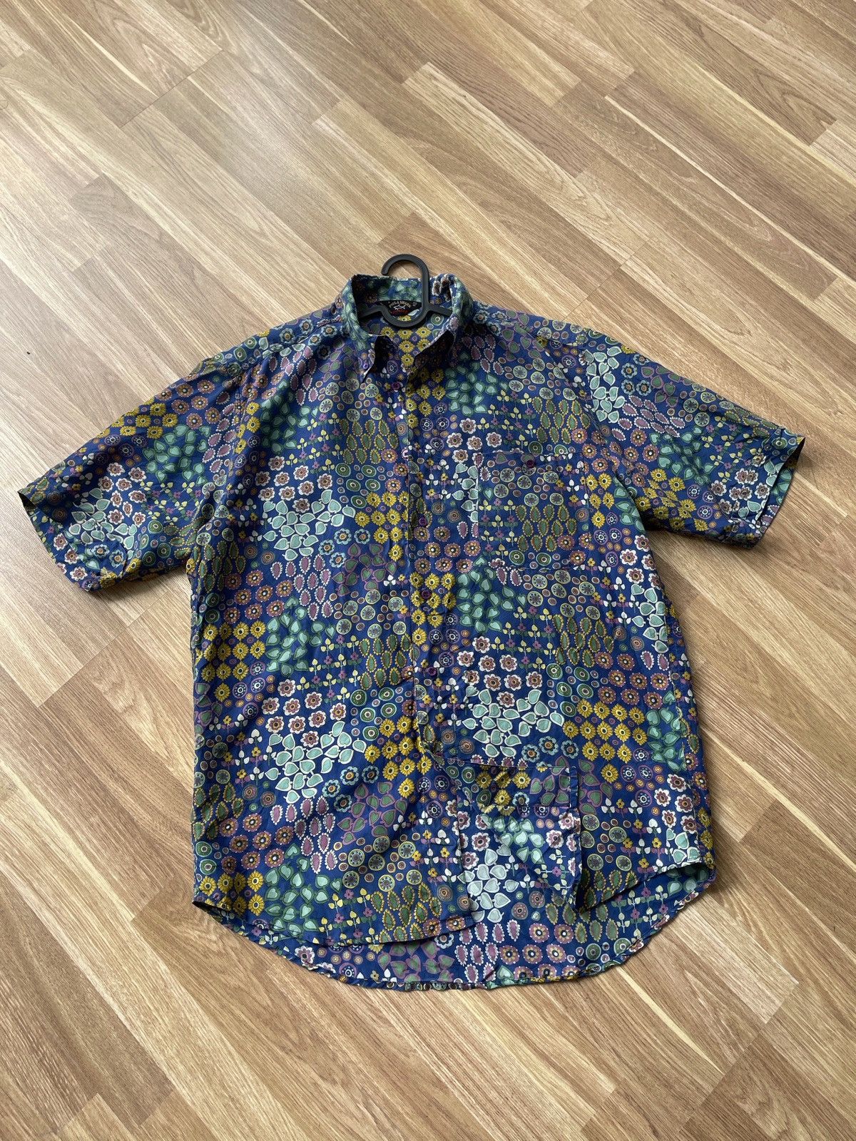 Paul & Shark × Vintage Vintage Paul Shark Pure Silk Shirt size M/L Size US L / EU 52-54 / 3 - 4 Thumbnail