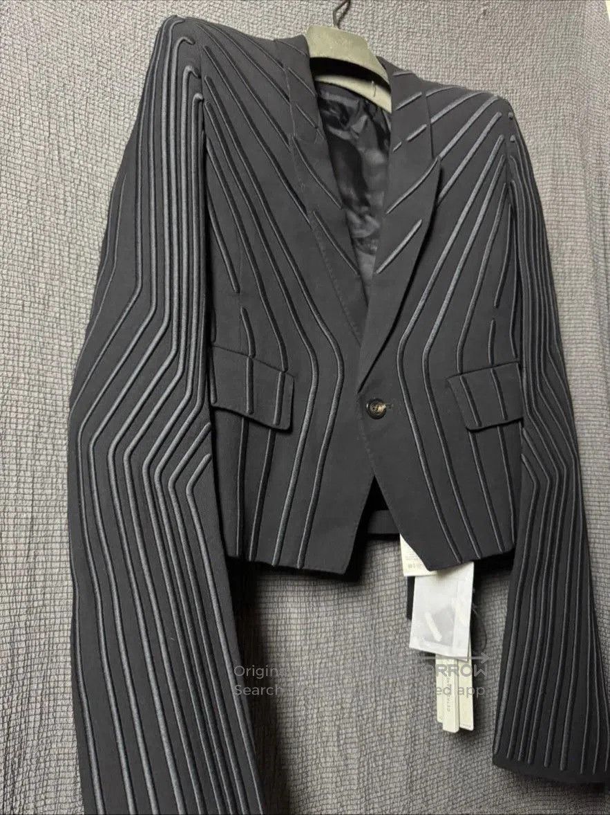 Rick Owens Rick Owens Padded Shoulder Short Blazer. Size S / US 4 / IT 40 - 3 Thumbnail