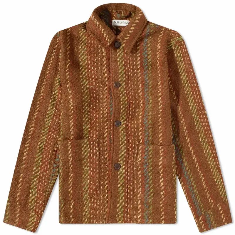 Pre-owned Our Legacy Kaleidoscope Jazz  Archive Box Jacket In Brown