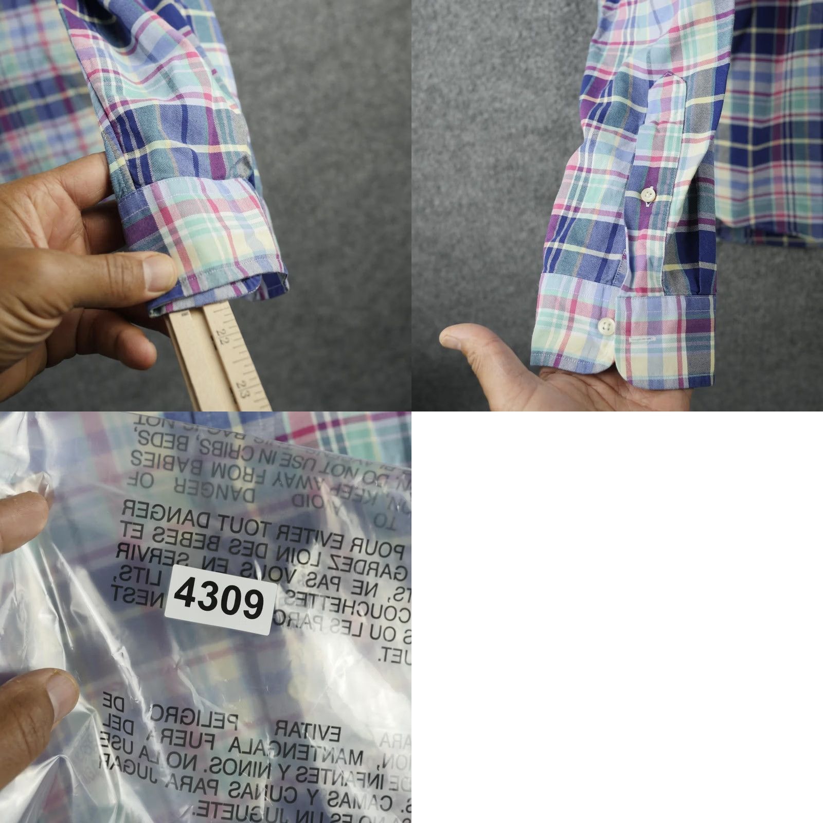 Ralph Lauren Ralph Lauren Shirt Mens XL Blue Multicolor Plaid Button Down Long Sleeve Pony Size US XL / EU 56 / 4 - 9 Thumbnail