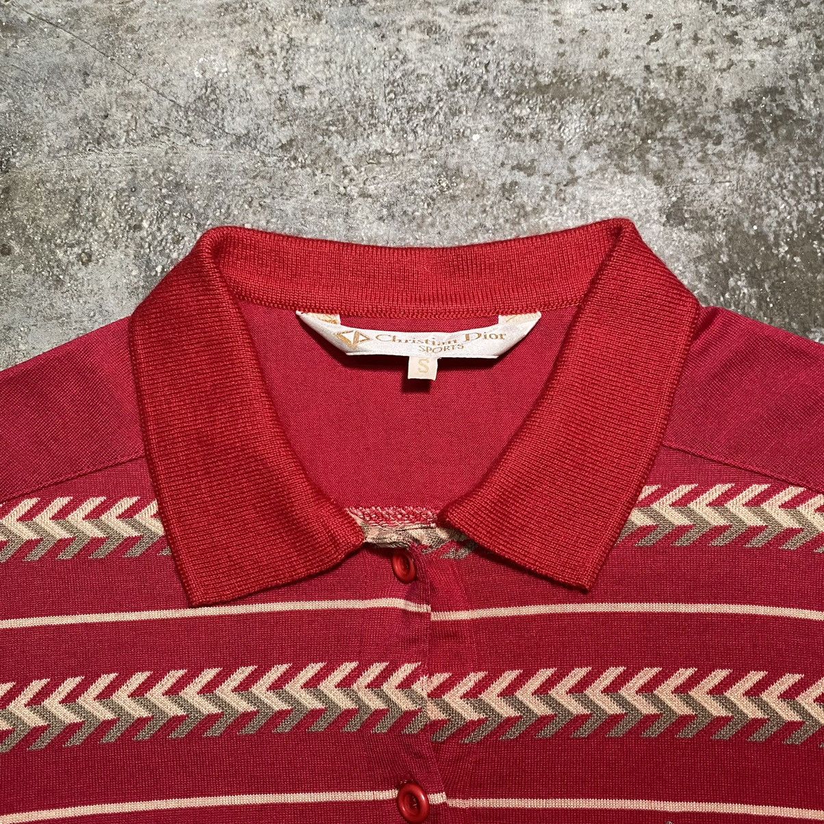 Christian Dior Monsieur Vintage Christian Dior Sports Striped Polos Shirt Size S / US 4 / IT 40 - 4 Thumbnail