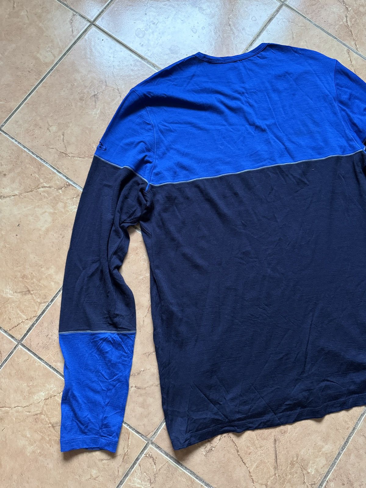 Icebreaker Icebreaker Merino 200 Blue Double Color Hiking LS tee shirt Size US XL / EU 56 / 4 - 12 Thumbnail