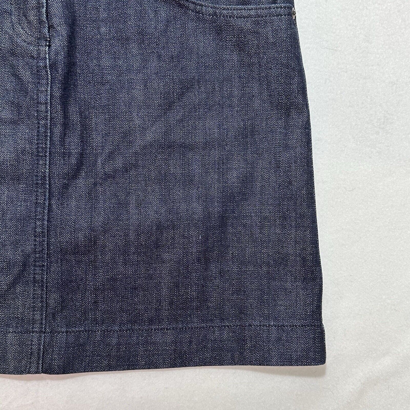 J.Crew J. Crew 29 Denim Pencil Mini Skirt Blue Jean Cotton Size 29" - 3 Thumbnail
