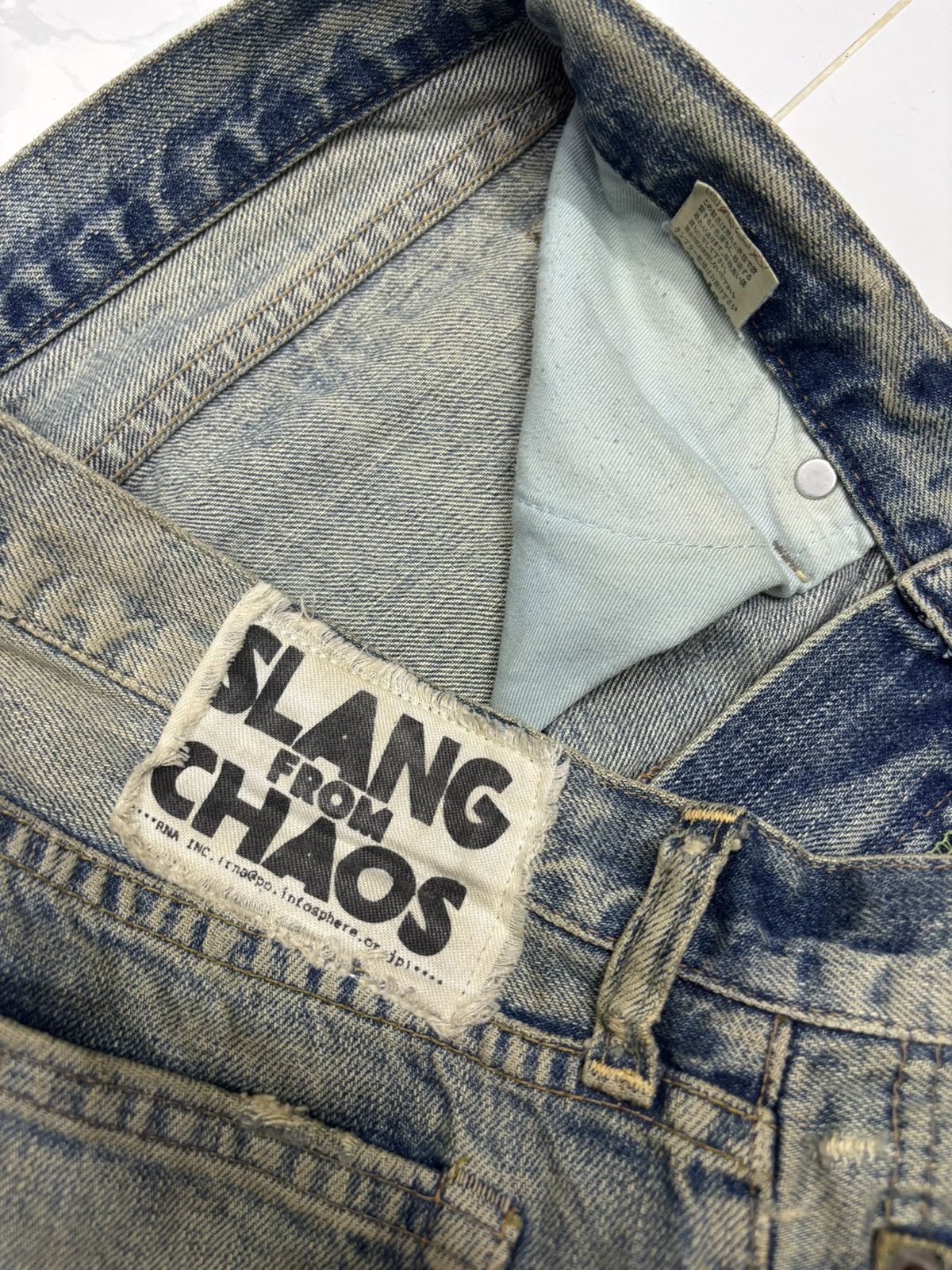 Kapital RUSTY SLANG FROM CHAOS DISTRESS DENIM UNDERCOVER DESIGN JEAN Size US 32 / EU 48 - 9 Thumbnail