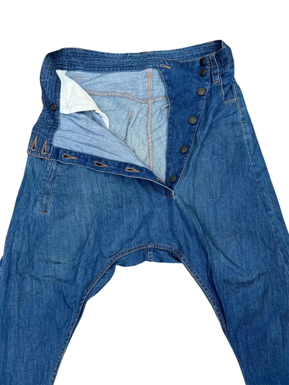 Issey Miyake Issey Miyake By Tsumori Chisato Drop Crotch Denim Pants Size US 28 / EU 44 - 7 Thumbnail