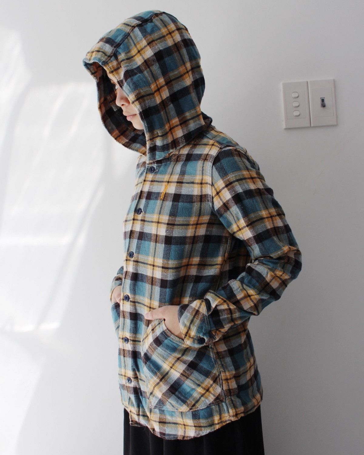 Hysteric Glamour 2000S HYSTERIC GLAMOUR TARTAN HOODED SHIRTS Size US M / EU 48-50 / 2 - 9 Thumbnail