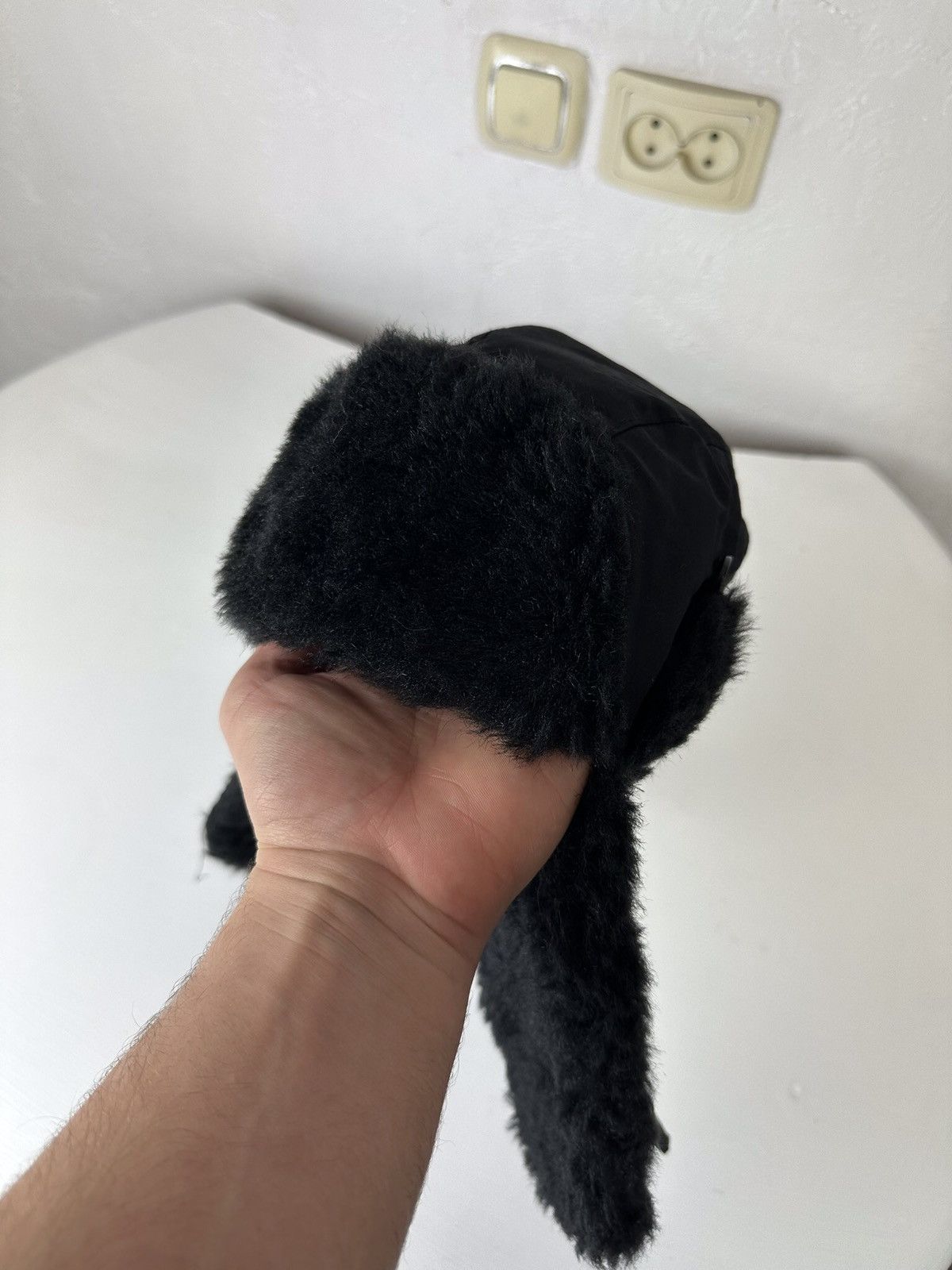 Hysteric Glamour × Vintage Crazy Y2K Mohair Fuzzy Hat Ushanka Punk Winter Size ONE SIZE - 6 Thumbnail