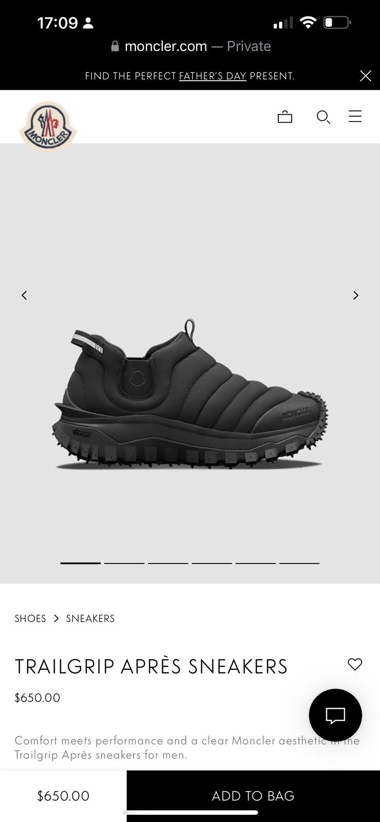 Moncler Moncler Trailgrip Apres Sneakers Size US 8 / EU 41 - 1 Thumbnail