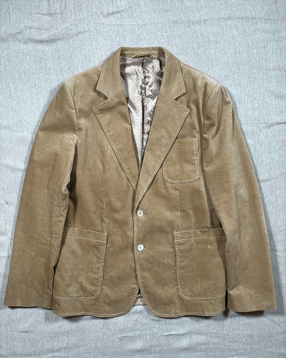 Acne Studios Acne Studios Tan Cord Suit Size 52R - 2 Thumbnail