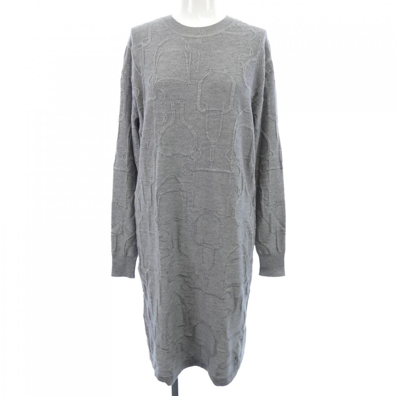 Hermes Hermes Hermes Cashmere Blend Dress Textile Dresses DUTY FREE for USA Size ONE SIZE - 1 Thumbnail