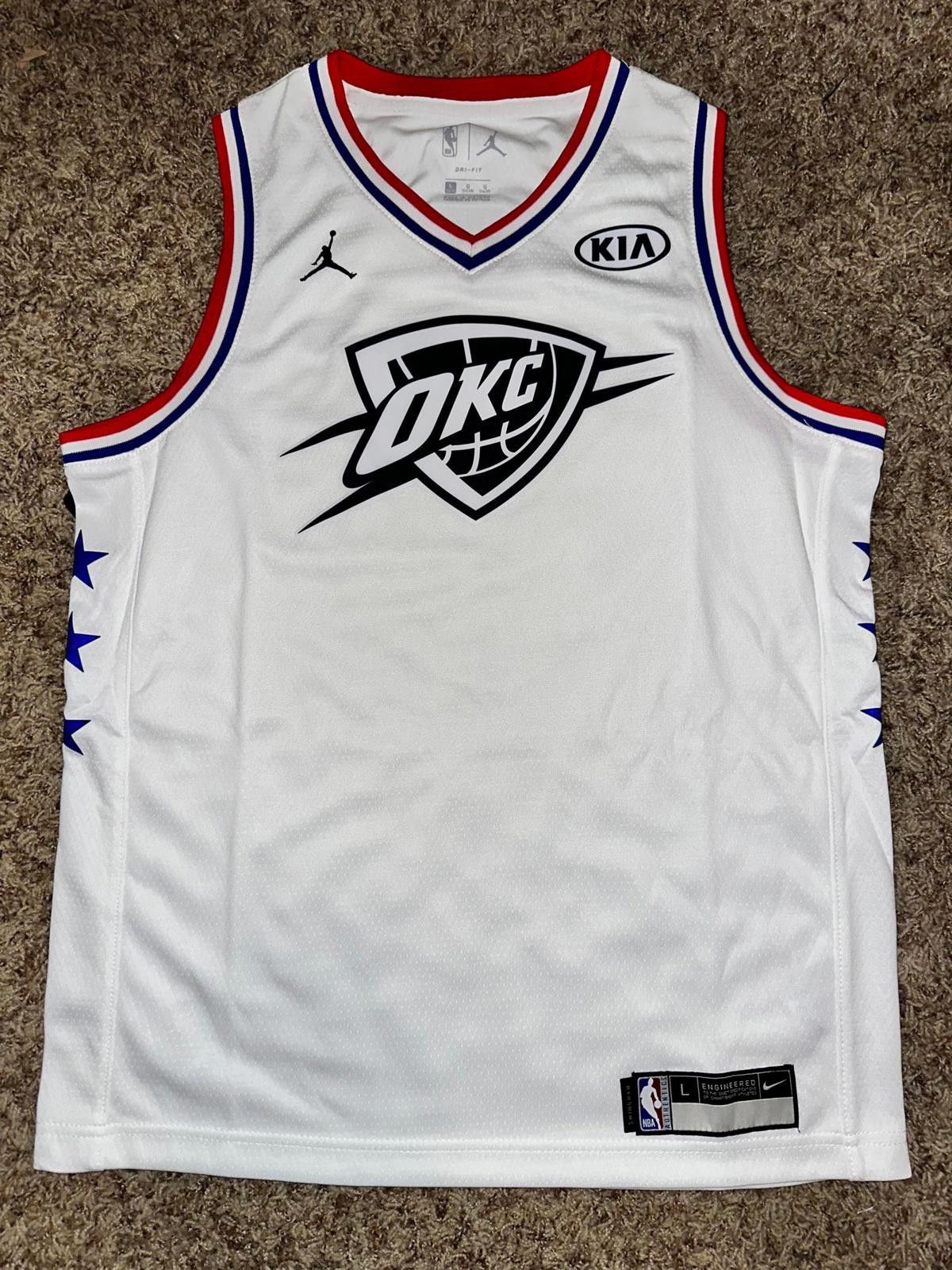 Jordan Brand Jordan Big Kids (Boy’s) Thunder Russell Westbrook 2019 NBA All-Star Game Jersey Size US L / EU 52-54 / 3 - 1 Thumbnail