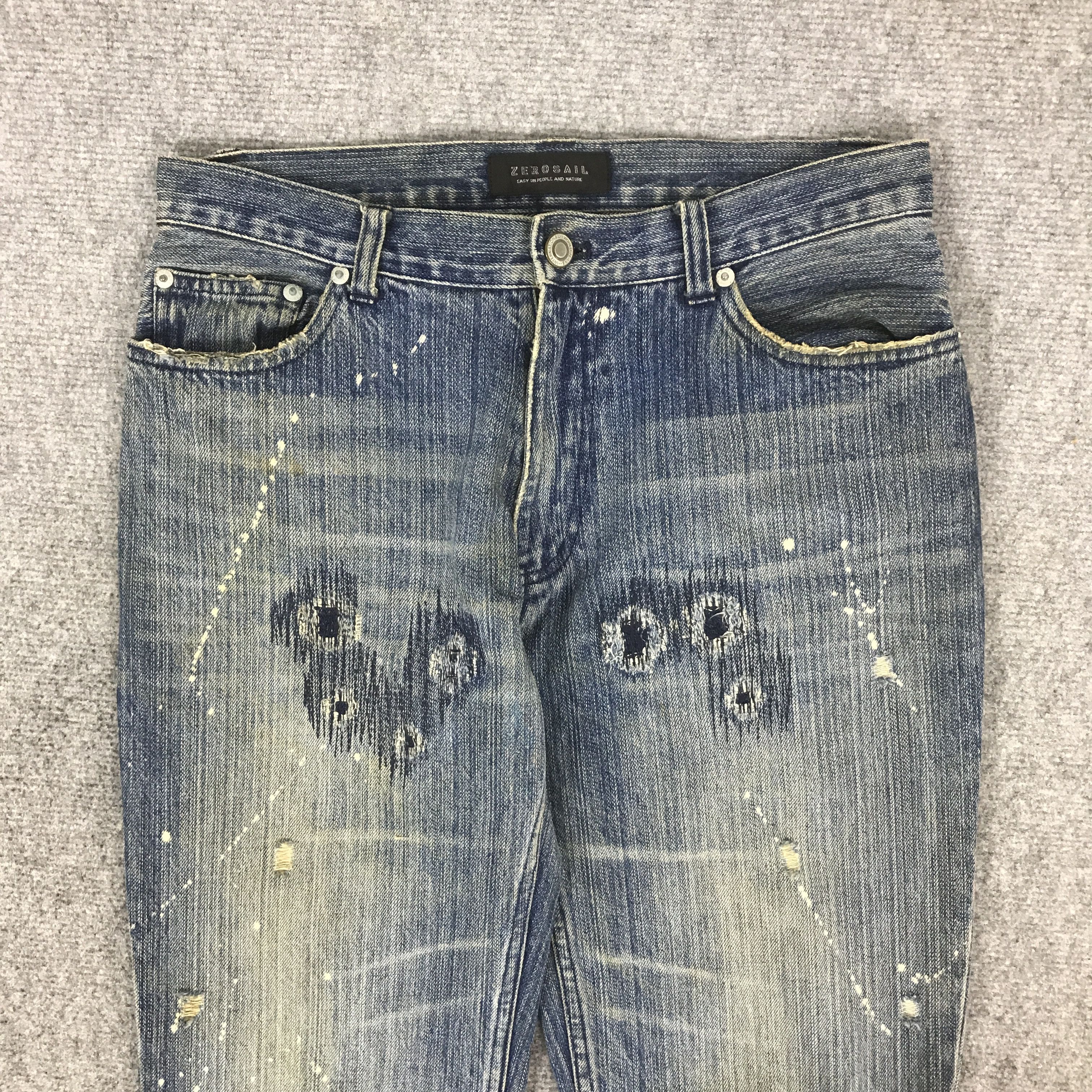 Japanese Brand ZEEROSAIL DESIGN STYLE IFSIXWASNINE DENIM PANTSK74B1 Size US 29 - 2 Thumbnail