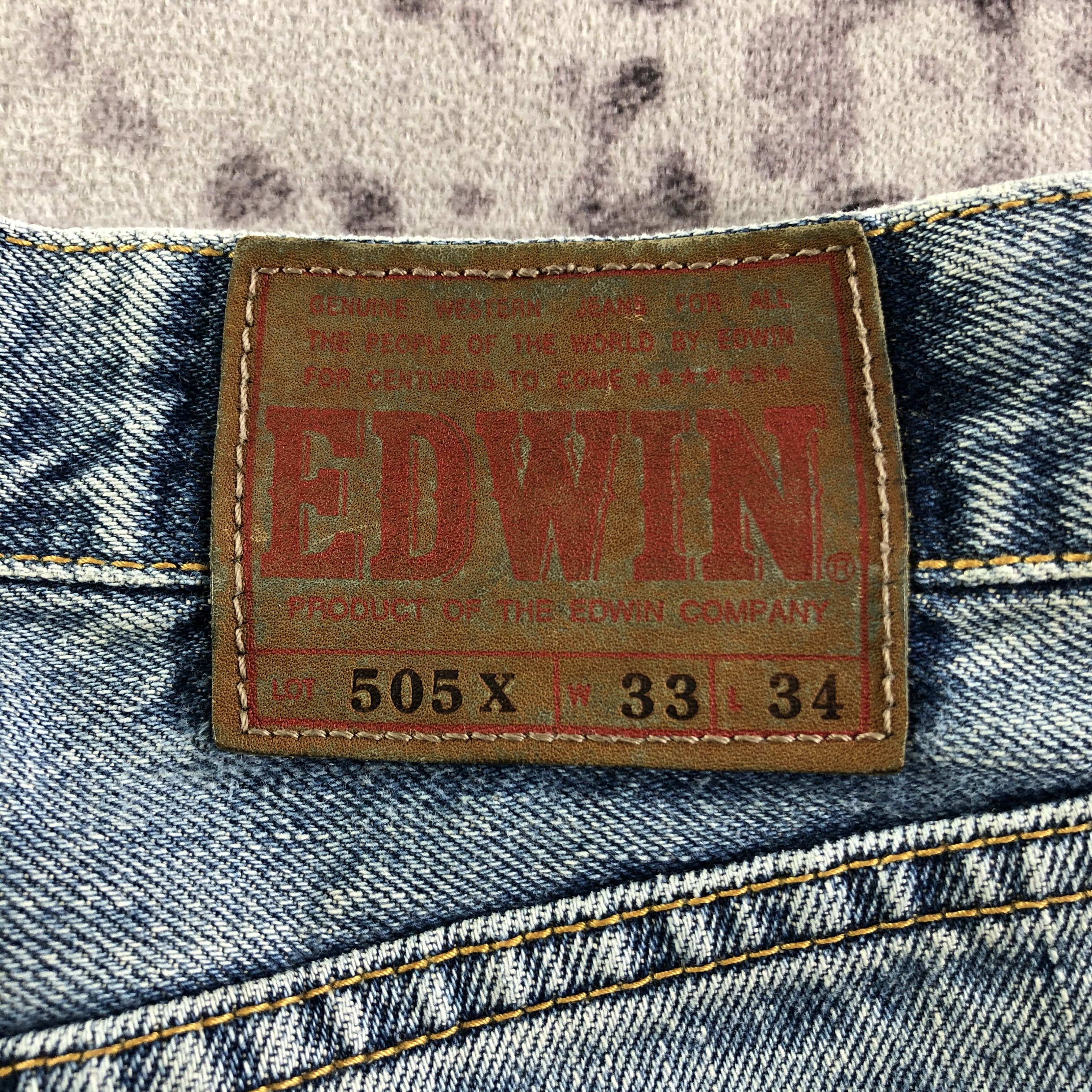 Edwin Vintage Light Wash Edwin 505 Selvedge Jeans-JM3634 Size US 33 - 5 Thumbnail
