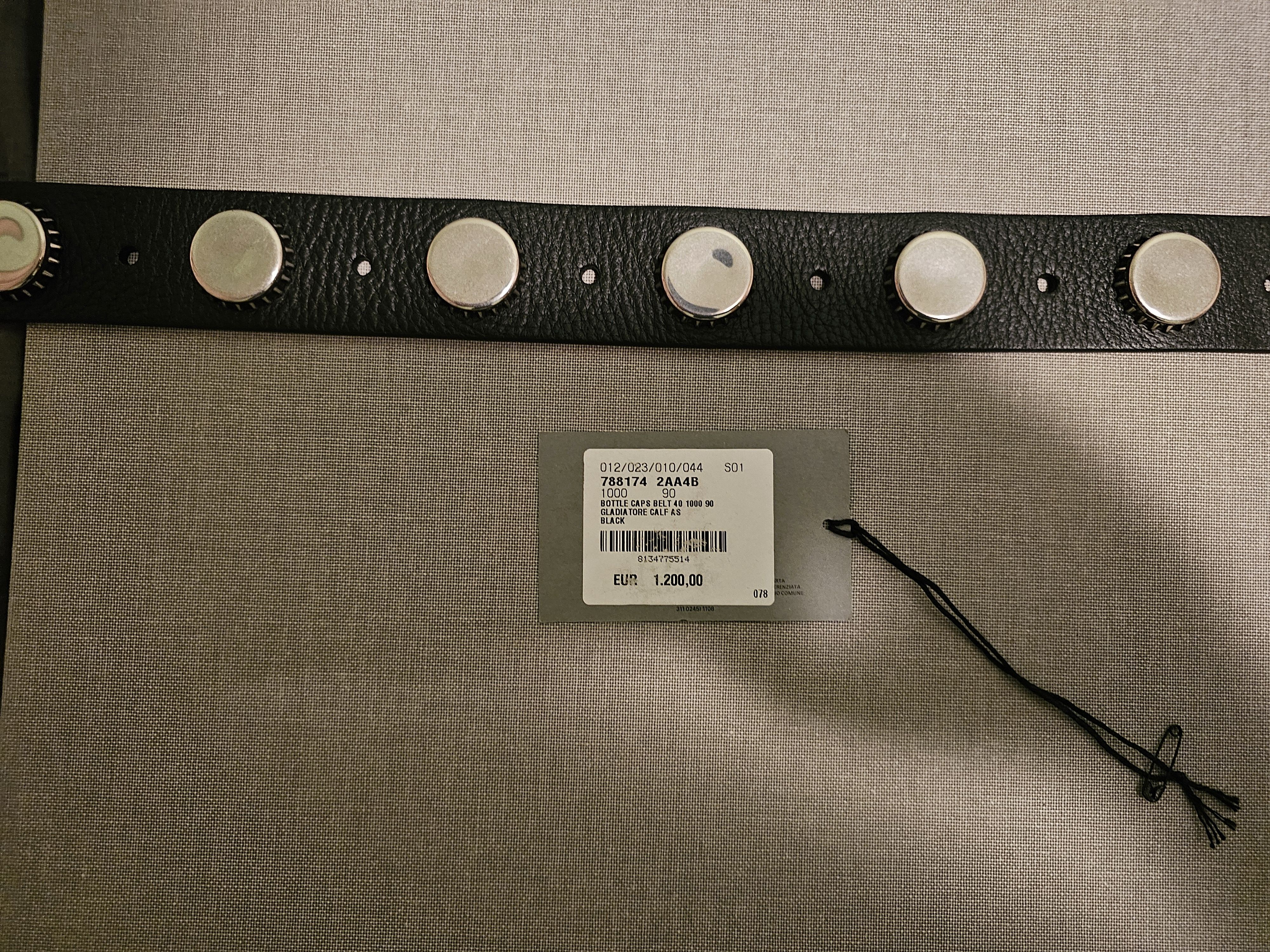 Balenciaga Balenciaga Bottle Caps Belt in Black size 90 Size 32 - 5 Thumbnail