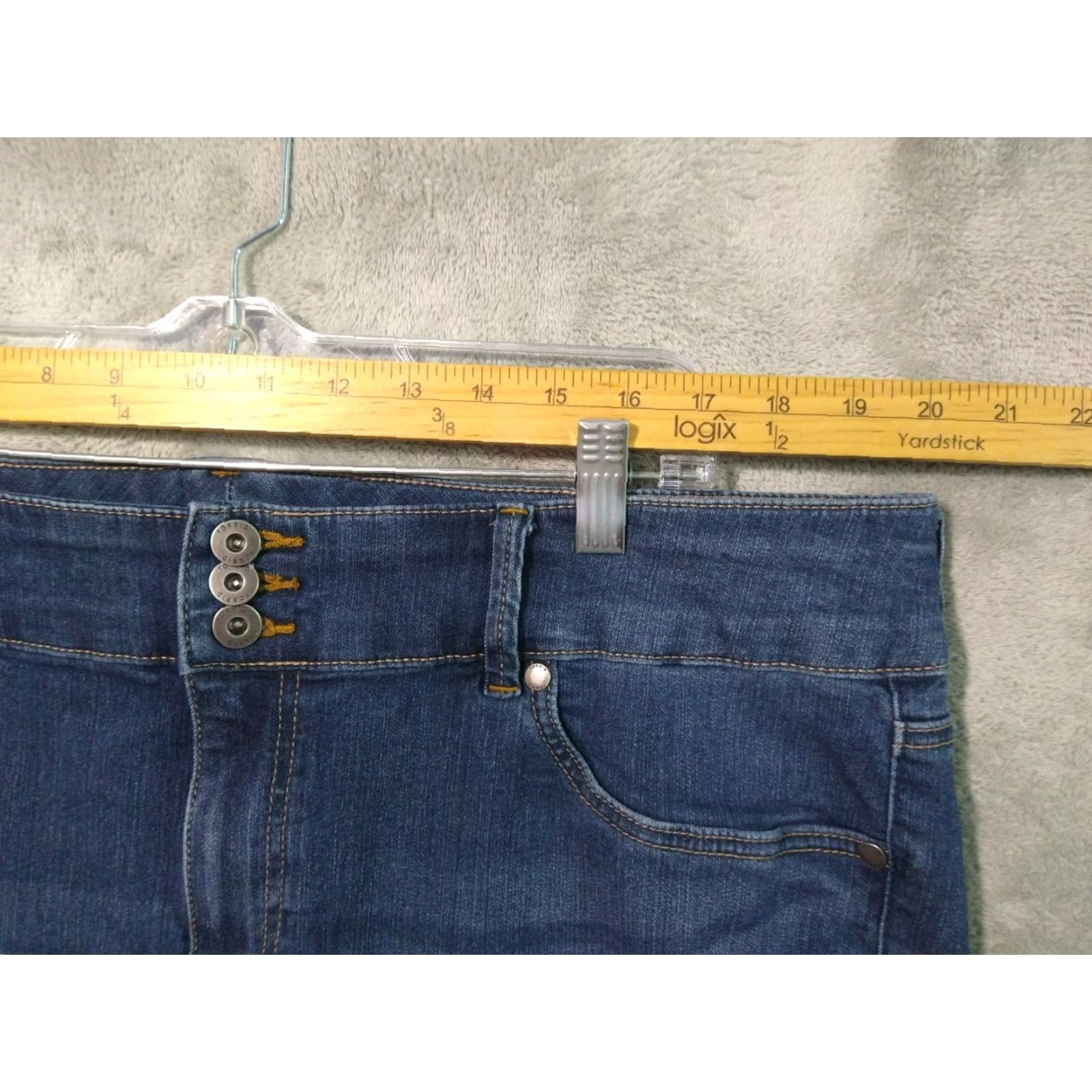 Torrid Torrid Jeans Womens 22S Blue Denim Jegging High Rise Ankle Stretch 5-Pocket Plus Size 22 Womens Jeans Size 40" / US 18 - 3 Thumbnail