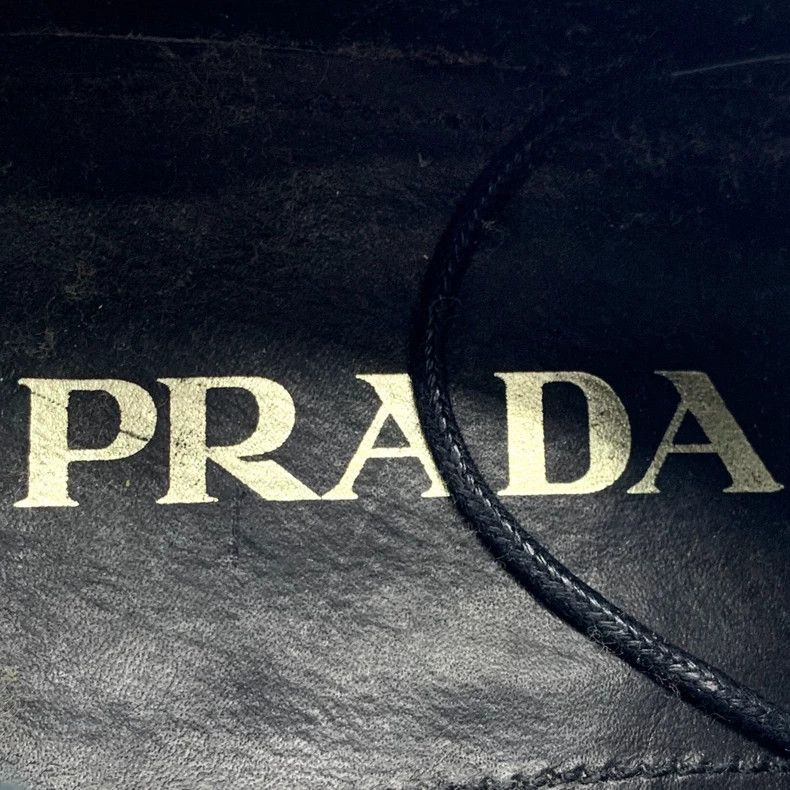Prada Prada Suze 40.5 Black three-joint lace-up leather shoes siz Size US 7.5 / EU 40-41 - 7 Thumbnail