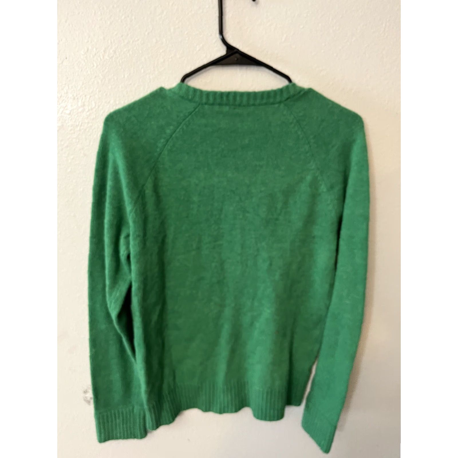 Urban Outfitters Urban Outfitters BDG Men's V-Neck LAMBS WOOL Blend Green Sweater Medium Size US M / EU 48-50 / 2 - 2 Thumbnail