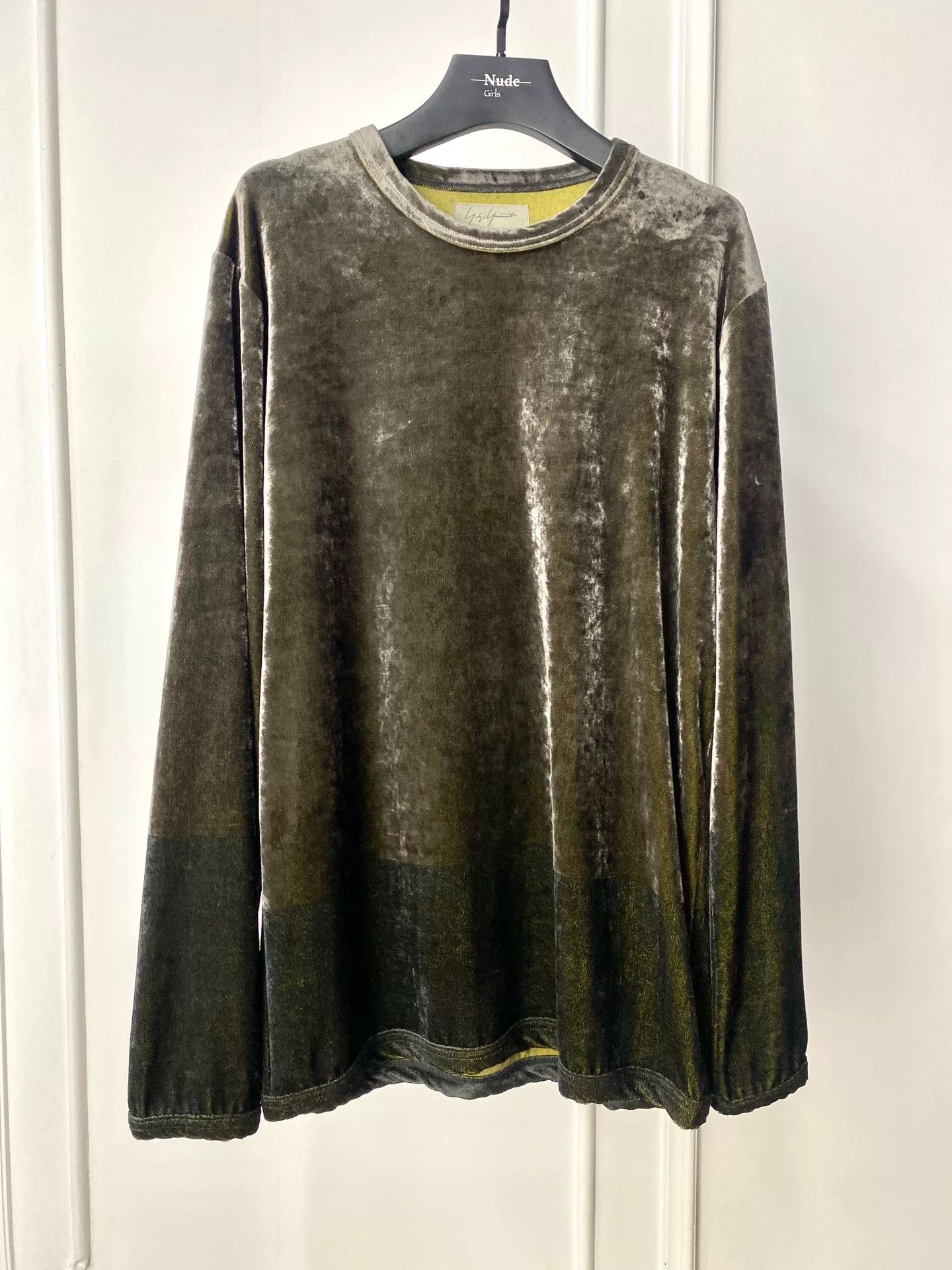 Yohji Yamamoto yohji yamamoto velvet long sleeve top Size M / US 6-8 / IT 42-44 - 1 Thumbnail