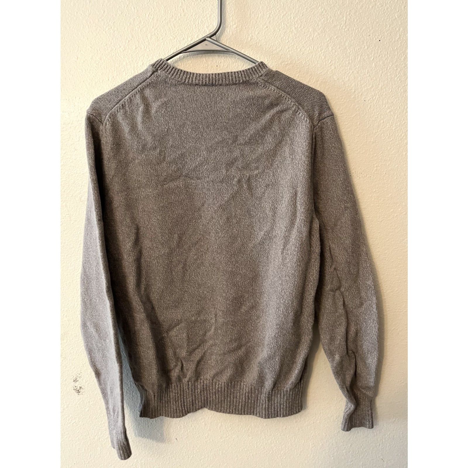 Gap Gap Crew Neck Sweater Women Solid Long Sleeve Small Gray - Basic Knit Top, Gap Brand, Women's Sweater Shirt, Size S, Gray, Regular Fit Size S / US 4 / IT 40 - 3 Thumbnail