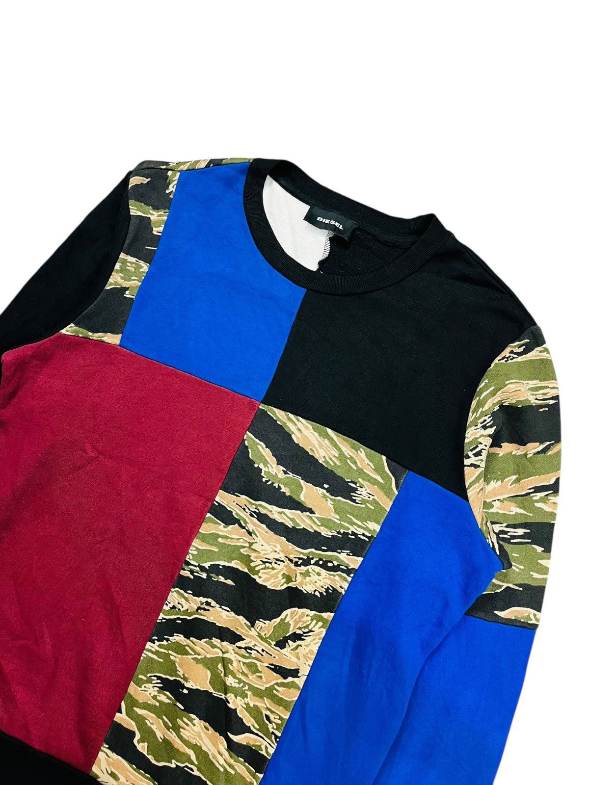 Diesel 2016 Diesel - Camo Patchwork Sweatshirt Size US M / EU 48-50 / 2 - 5 Thumbnail