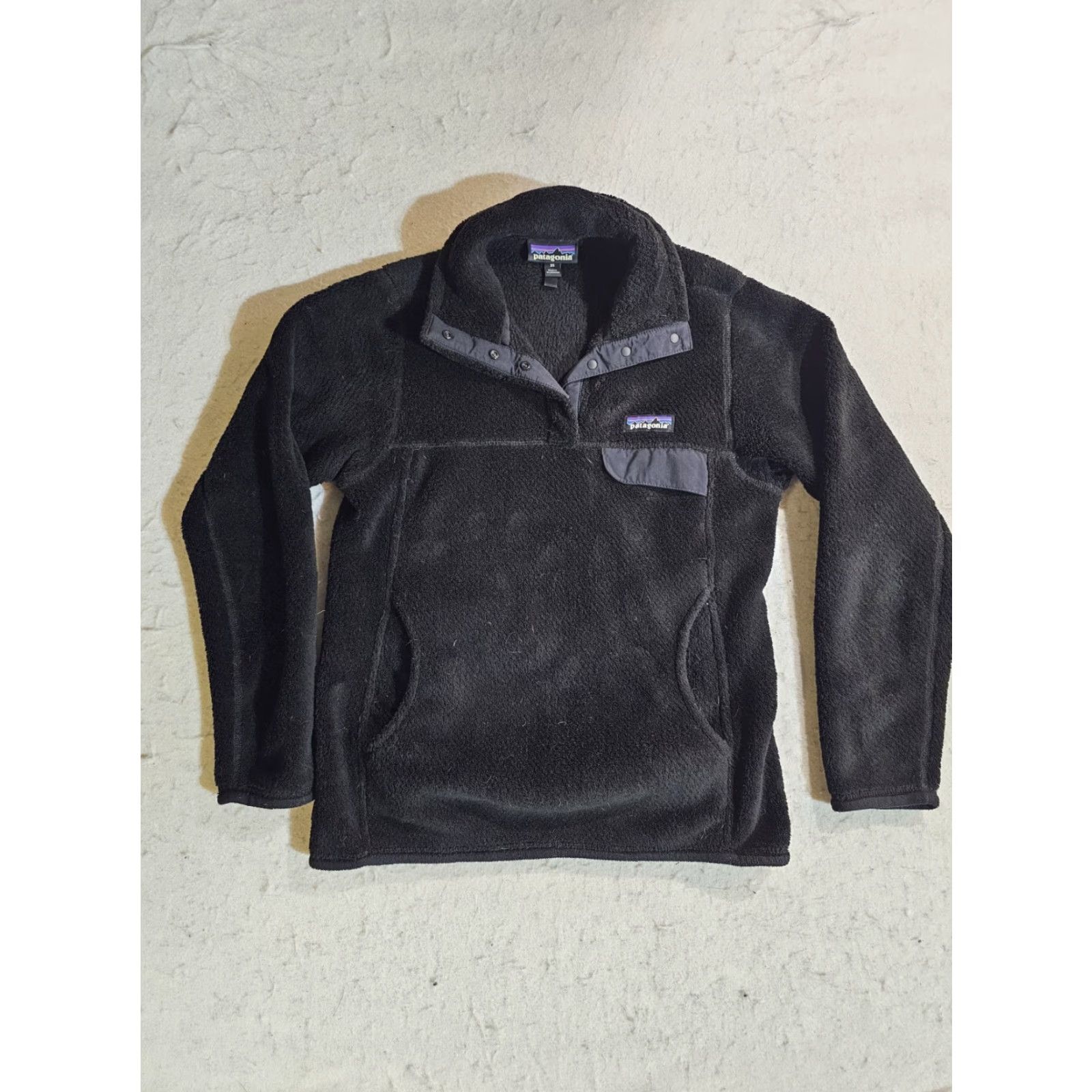 Patagonia Patagonia Re-Tool Snap-T Pullover Jacket Women's XS Black Fleece Lightweight Pockets Classic Outdoor Outerwear Size XS / US 0-2 / IT 36-38 - 2 Thumbnail