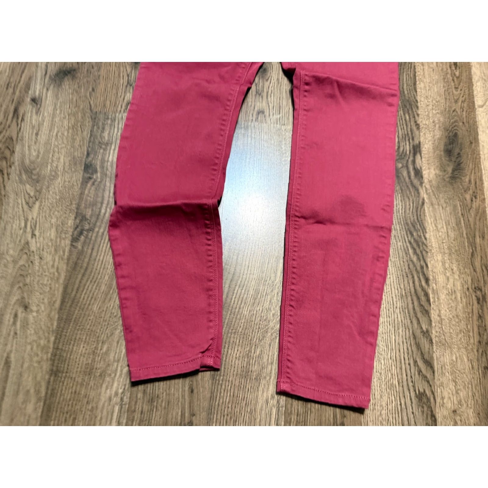 Market Market & Spruce Jeans Women's 4 Red Skinny Mid Rise Pockets Denim Cotton 5-Pocket Clothing Womens Size 27" / US 4 / IT 40 - 3 Thumbnail