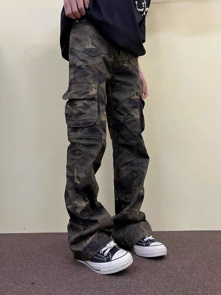 Japanese Brand × Vintage Vintage Camouflage Workwear Street Hip Hop Casual Pants Size US 34 / EU 50 - 4 Thumbnail