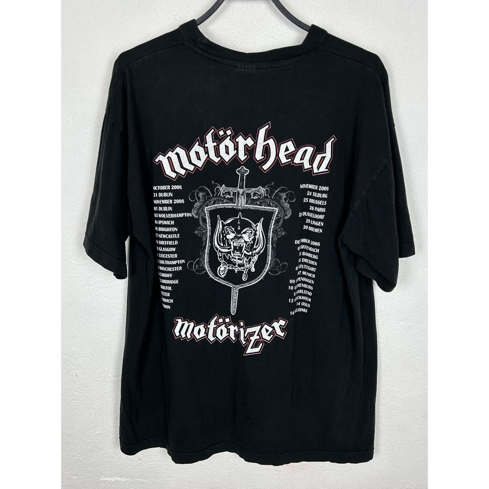 Band Tees 00s Vintage Motorhead 2008 Motorizer Tour T-Shirt In Black Size US XL / EU 56 / 4 - 6 Thumbnail