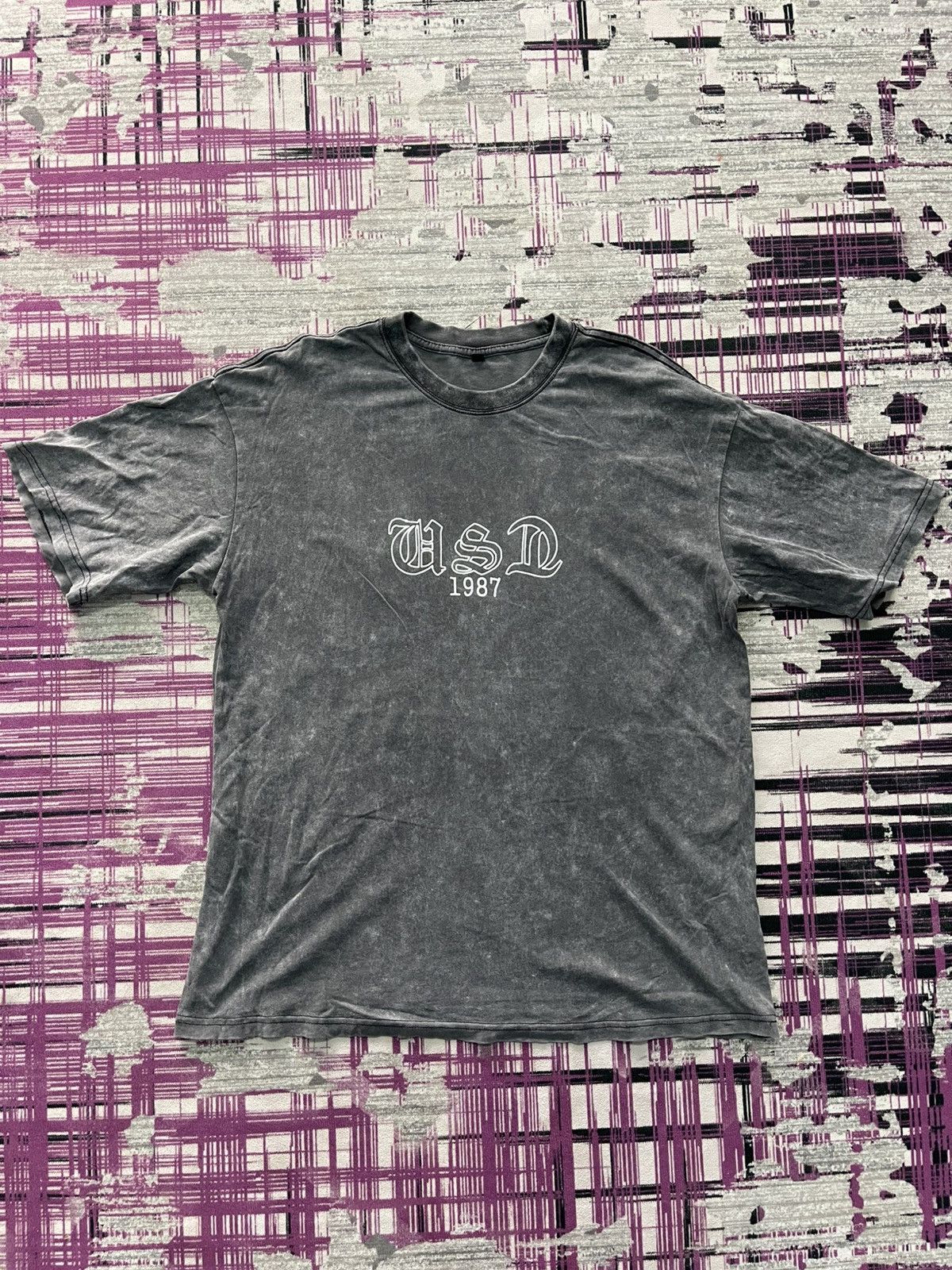 Japanese Brand VINTAGE USD SINCE 1987 ‘NEVER GIVE’ TEE VERY RARE Size US L / EU 52-54 / 3 - 2 Thumbnail