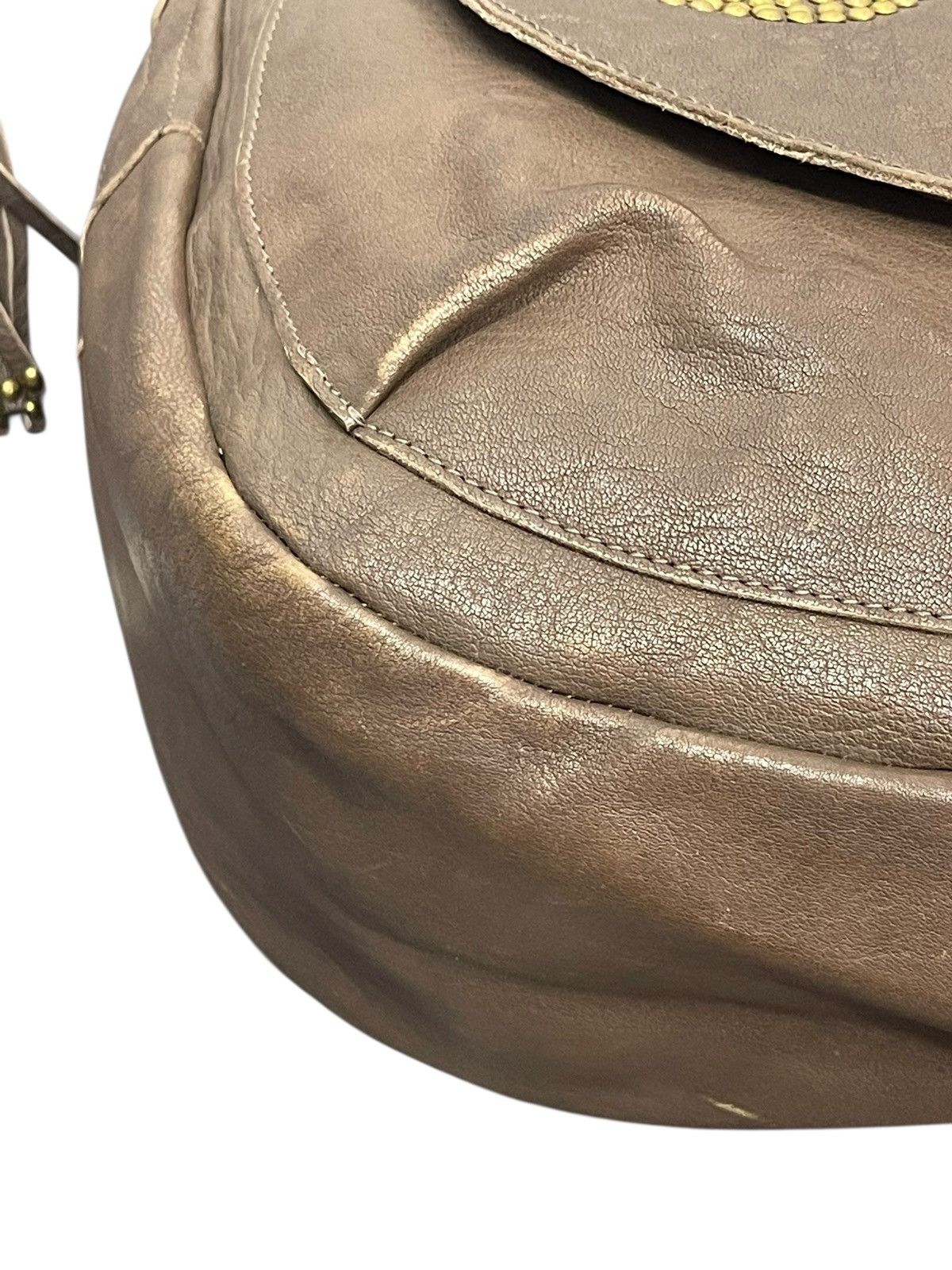 Genuine Leather Full Leather Cal’zzare Messenger Bag prada julius dior 8🟩 Size ONE SIZE - 6 Thumbnail