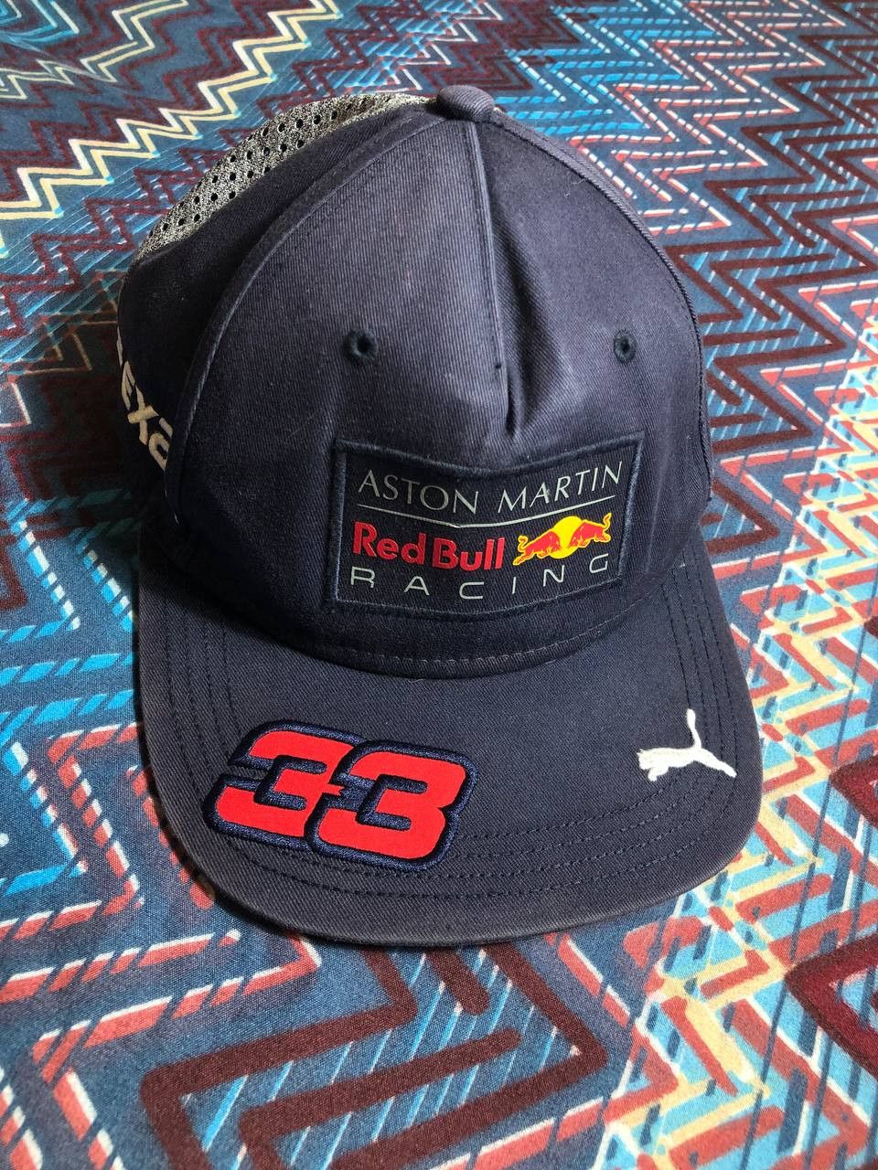 Puma × Red Bull Rare! Vintage Puma Red Bull Racing Formula 1 Cap Big Logo Size ONE SIZE - 7 Thumbnail