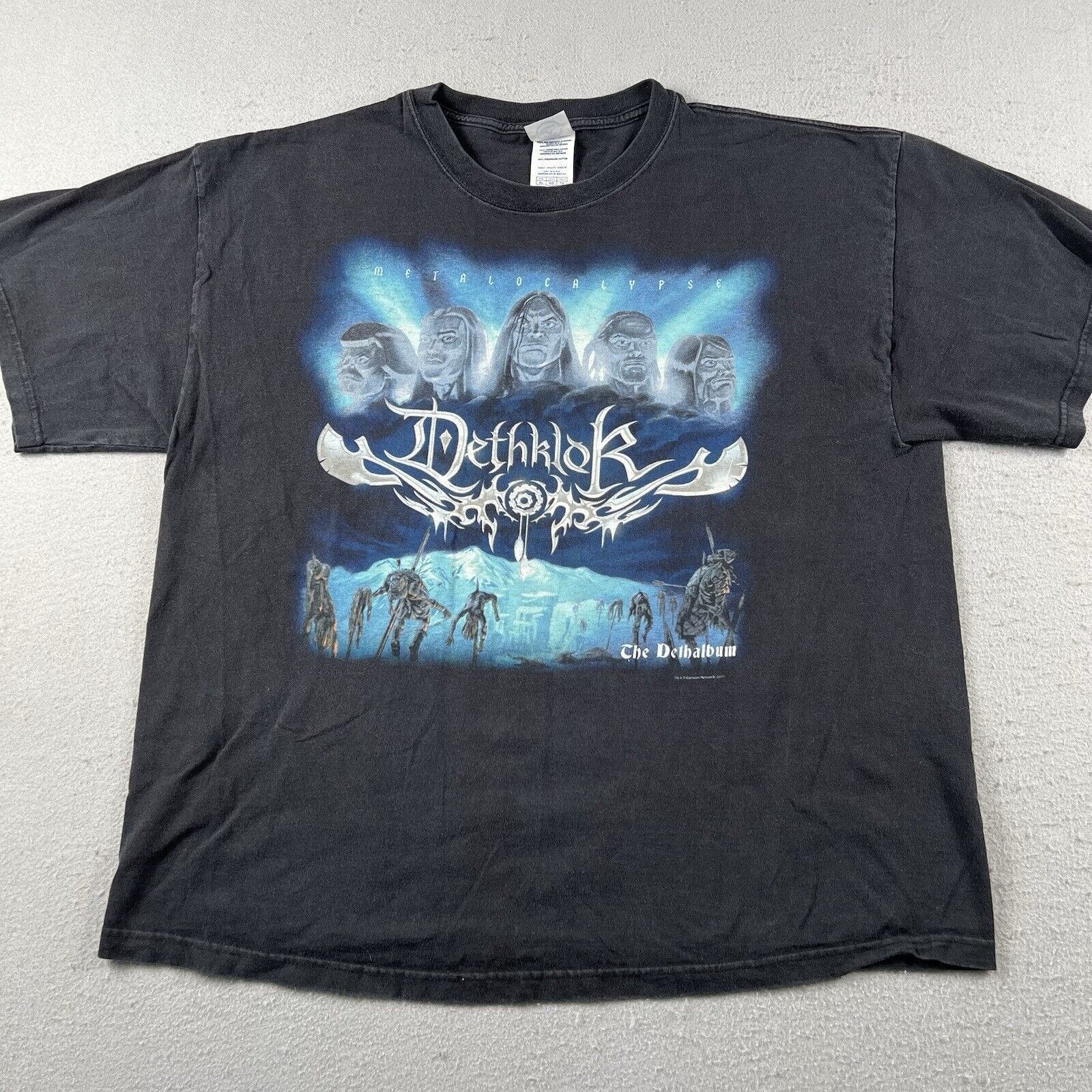 Band Tees × Delta Dethklok Metalocalypse Shirt Black The Dethalbum Death Metal Size US XL / EU 56 / 4 - 7 Thumbnail