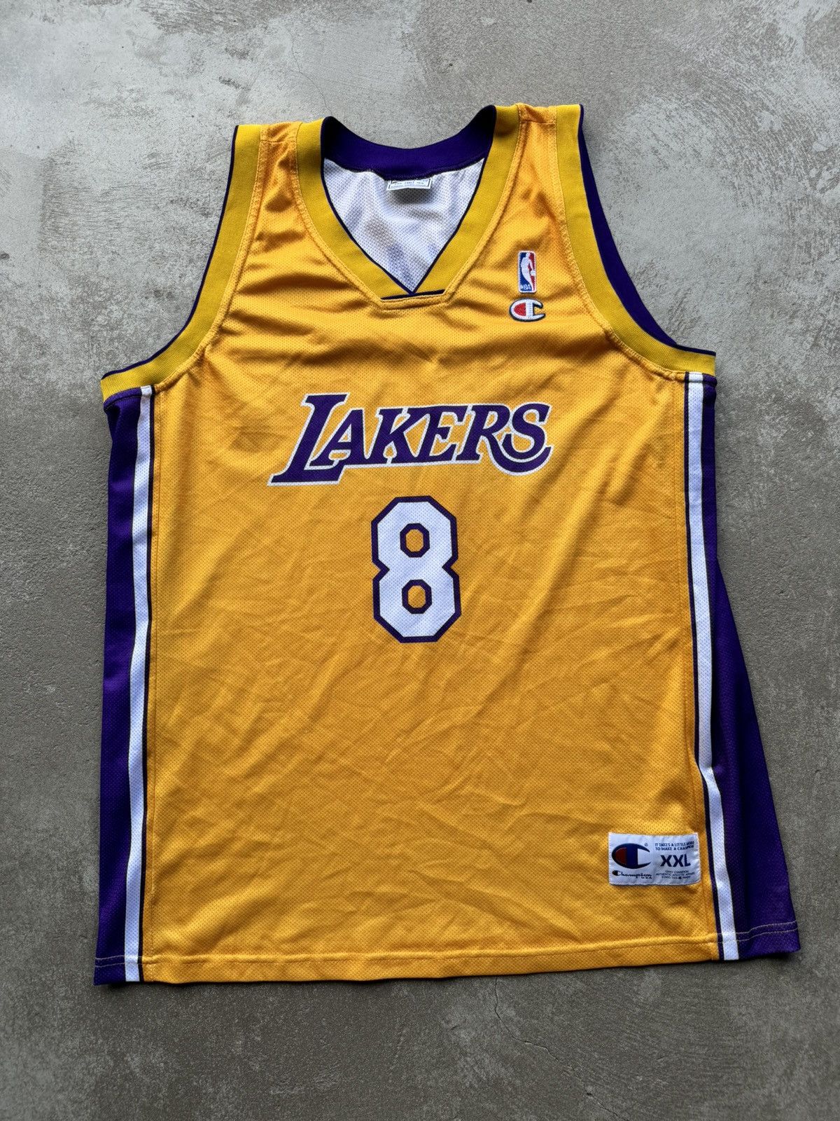 Vintage Champion NBA Kobe top Bryant Lakers Jersey