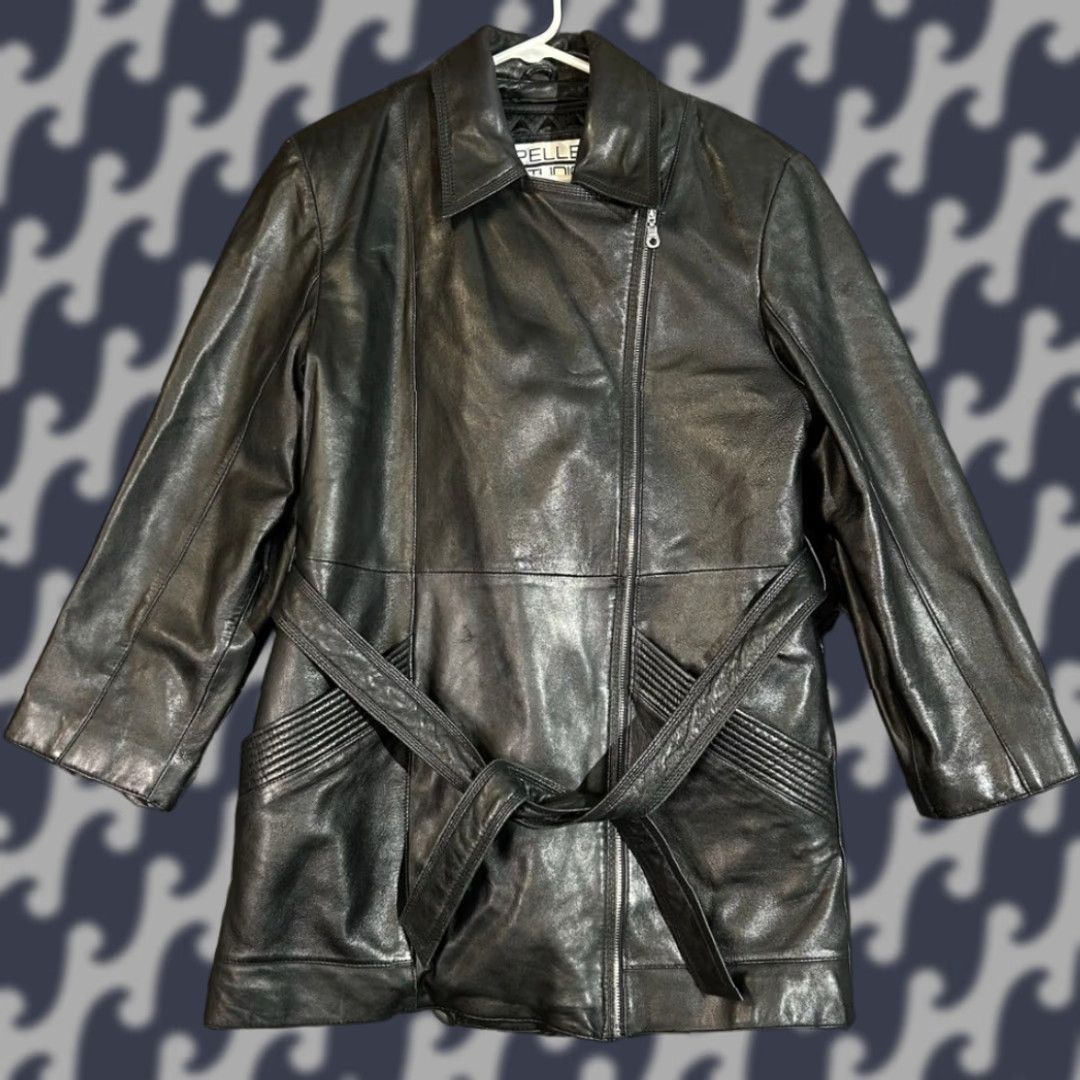 Vintage VINTAGE Wilsons Pelle Studio Leather Jacket Belted Thinsulate Insulation Women's M Black Jackets Womens M Leather Belted Thinsulate Insulation Size M / US 6-8 / IT 42-44 - 1 Thumbnail
