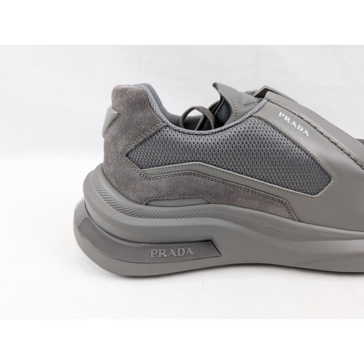 Prada o1rshd1 Spaz Rois Bike Sneakers in Marmo Size US 12 / EU 45 - 4 Thumbnail